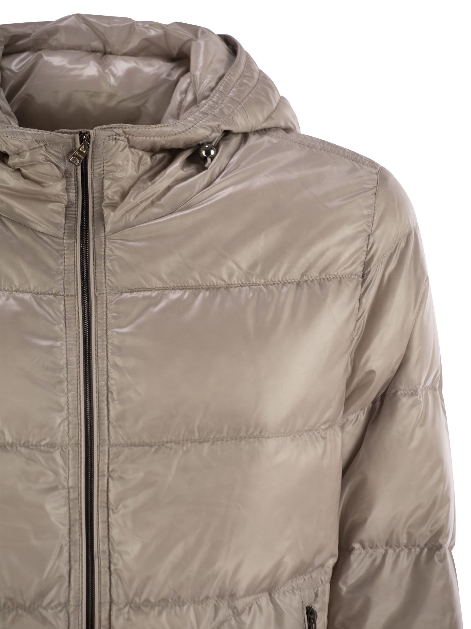 Shop Herno Ultralight Nylon Down Bomber Jacket In Ice