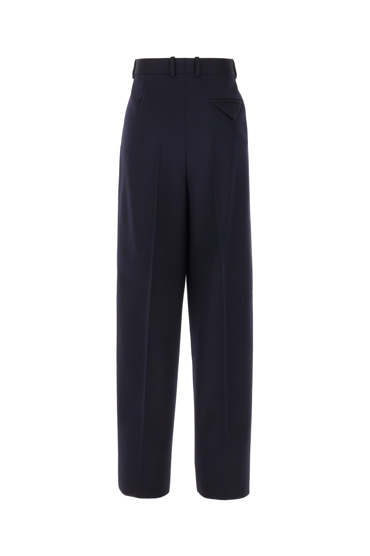 Shop Bottega Veneta Midnight Blue Wool Pants In 4140