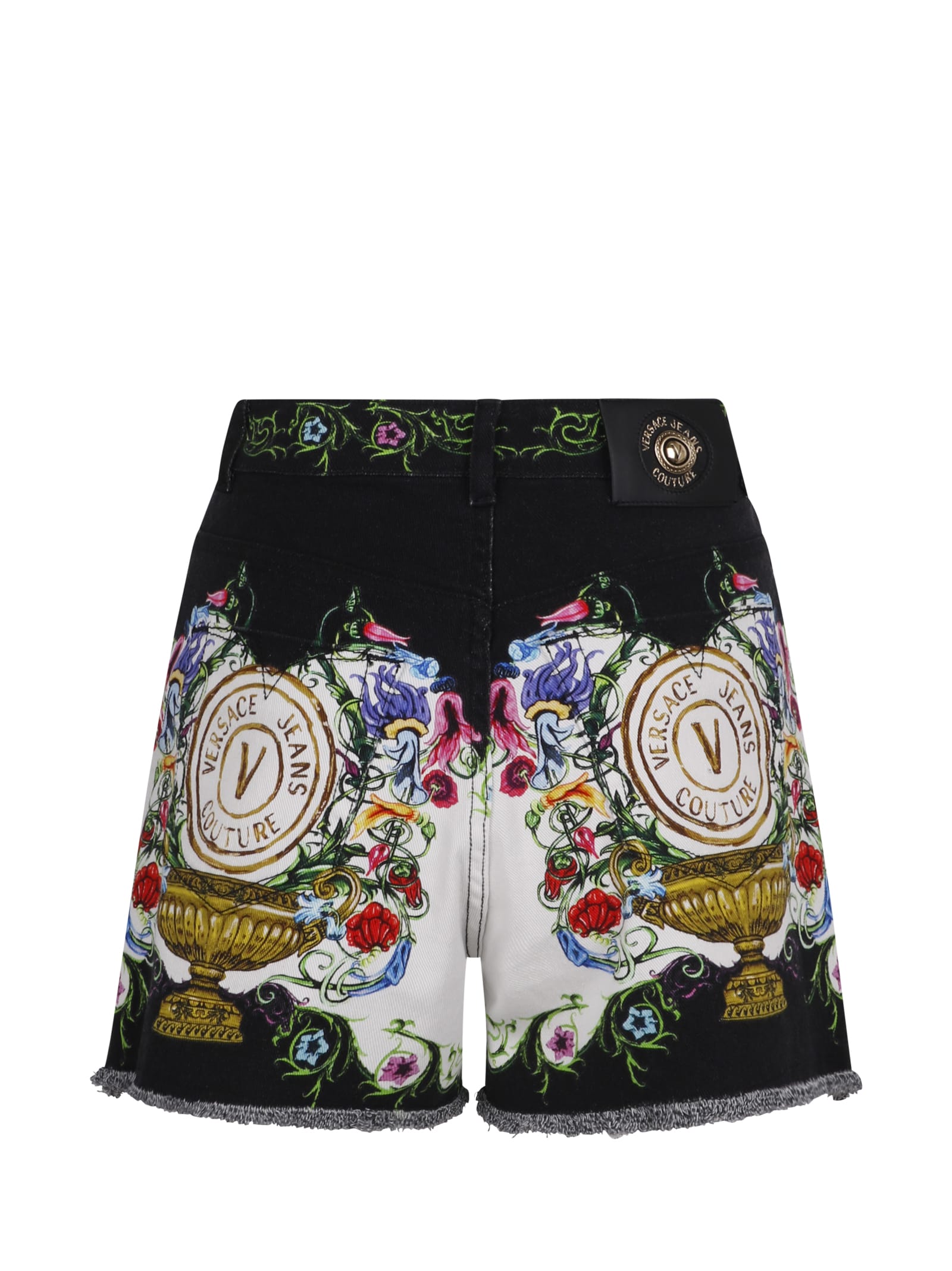 Versace Jeans Couture Baroque-print Short Shorts