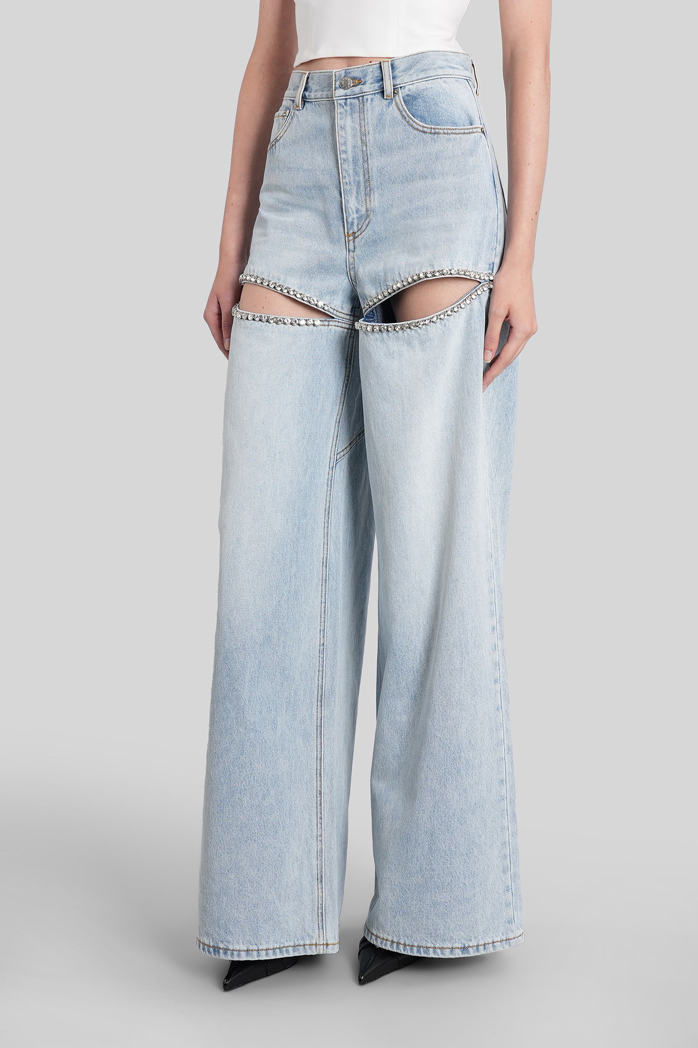 Area Jeans In Blue Denim In Blue