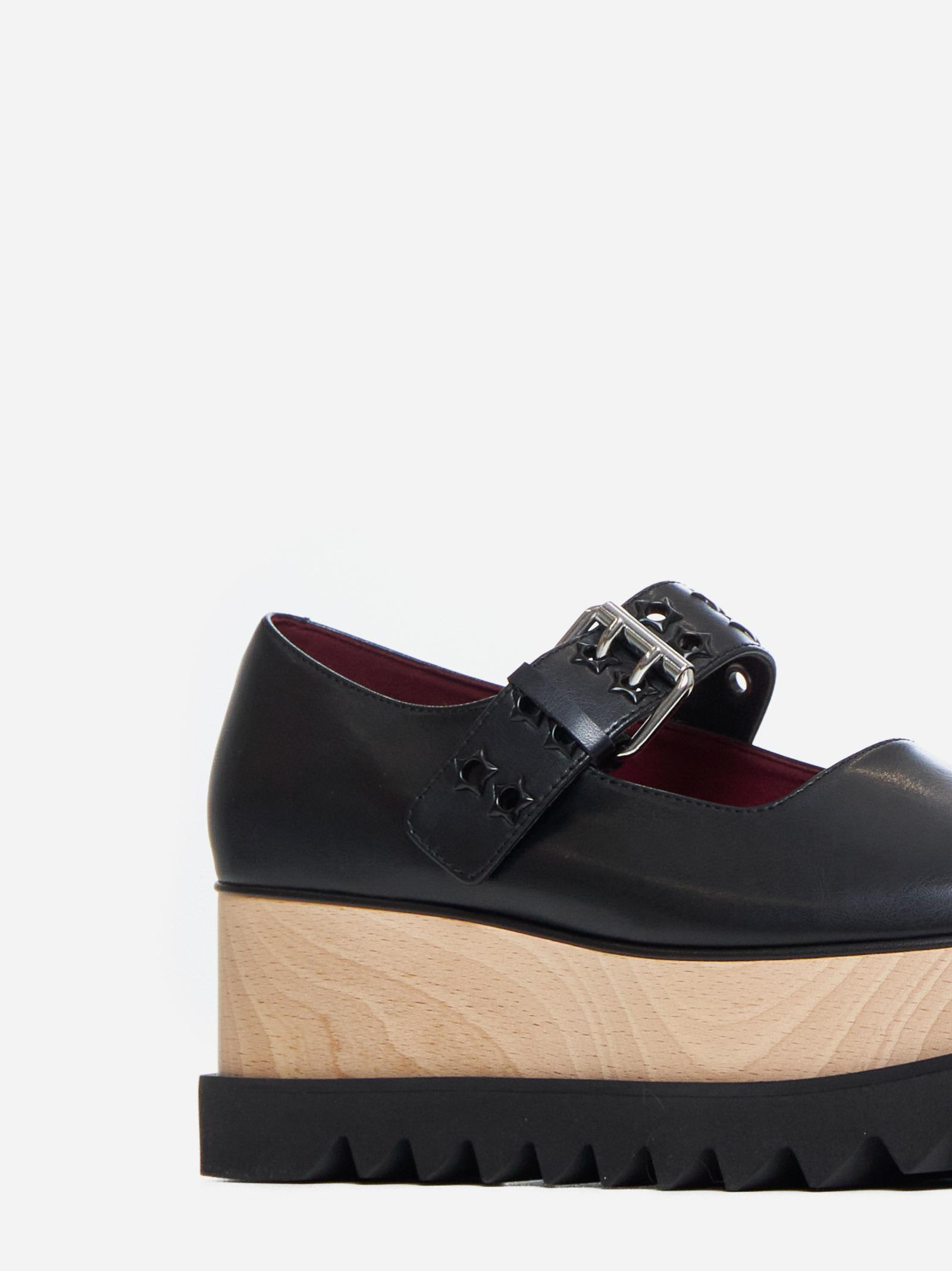 Shop Stella Mccartney Elyse Alter Mat Mary Janes In Black