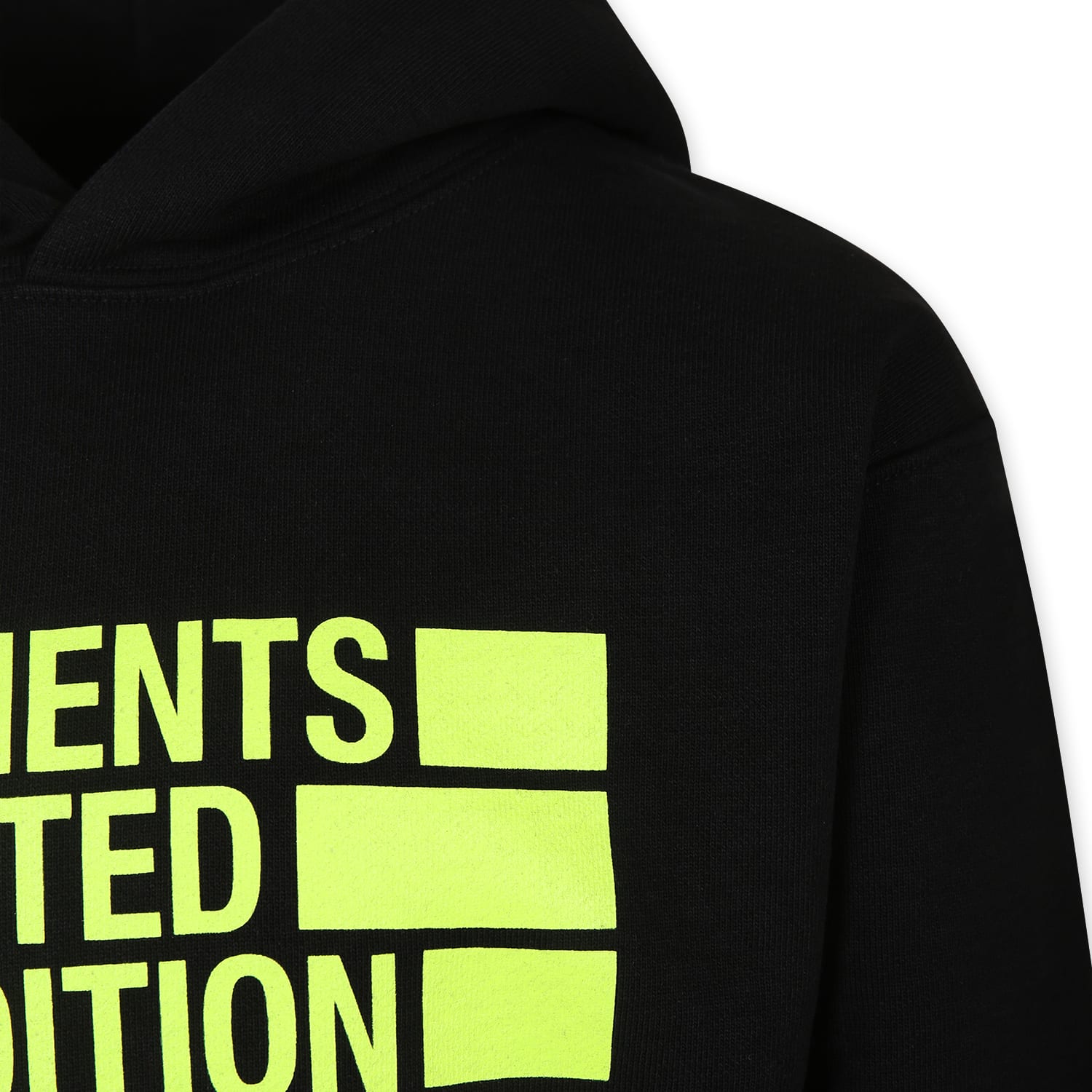 Vetements Logo-print Hoodie In Black