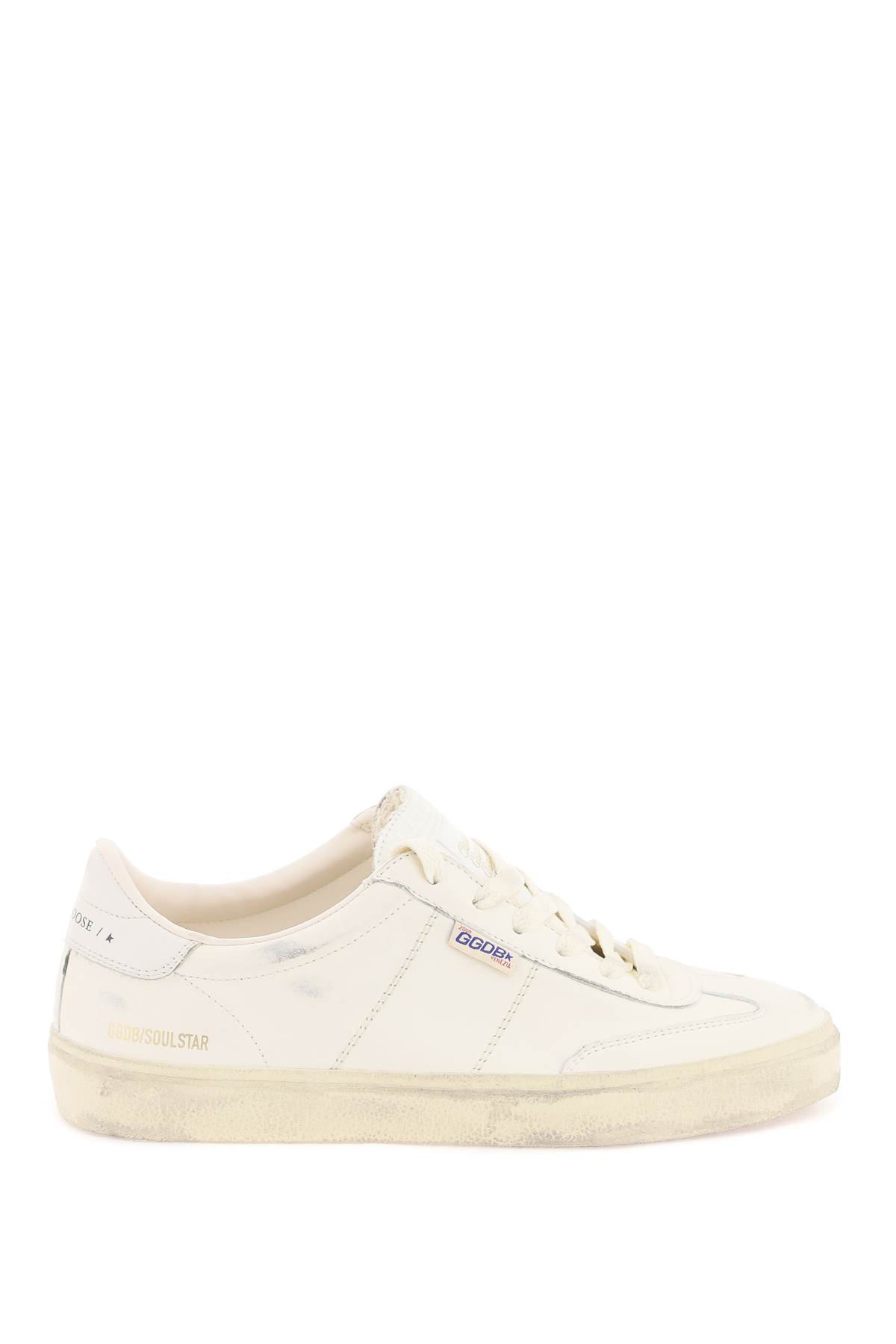 Shop Golden Goose Soul Star Sneakers In White/milk (white)