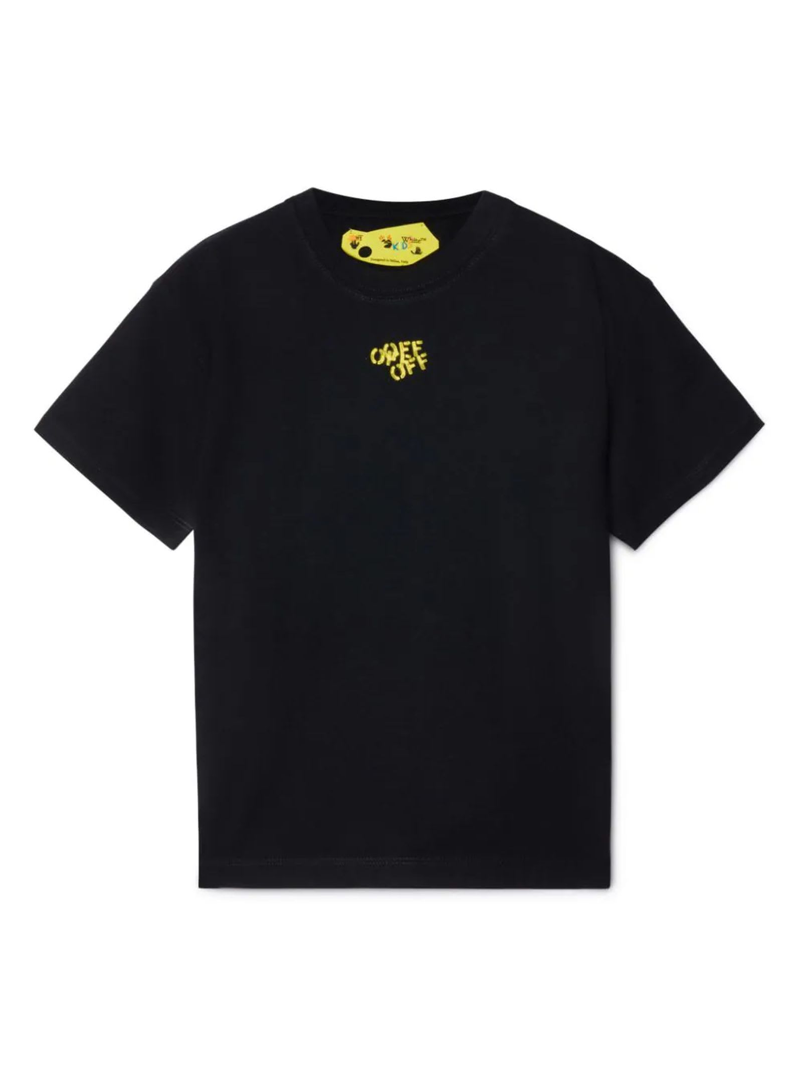 Shop Off-white Off White T-shirts And Polos Black
