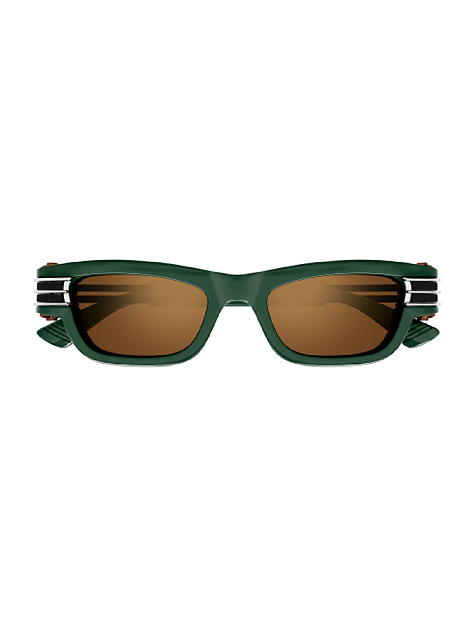 Shop Bottega Veneta Bv1308s Sunglasses In Green Black Copper