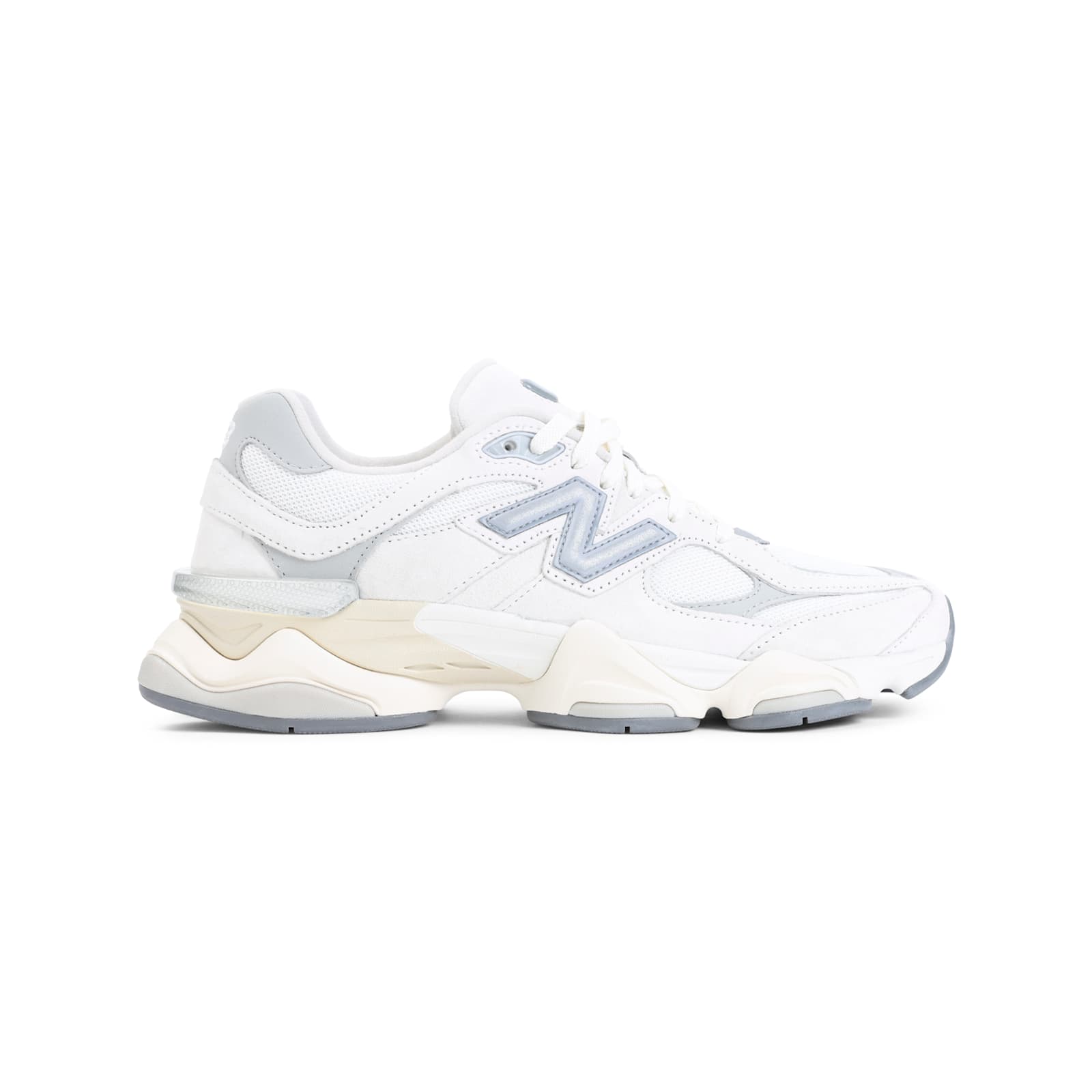 New Balance 9060 Low-top Sneakers In Sea Salt And White In White