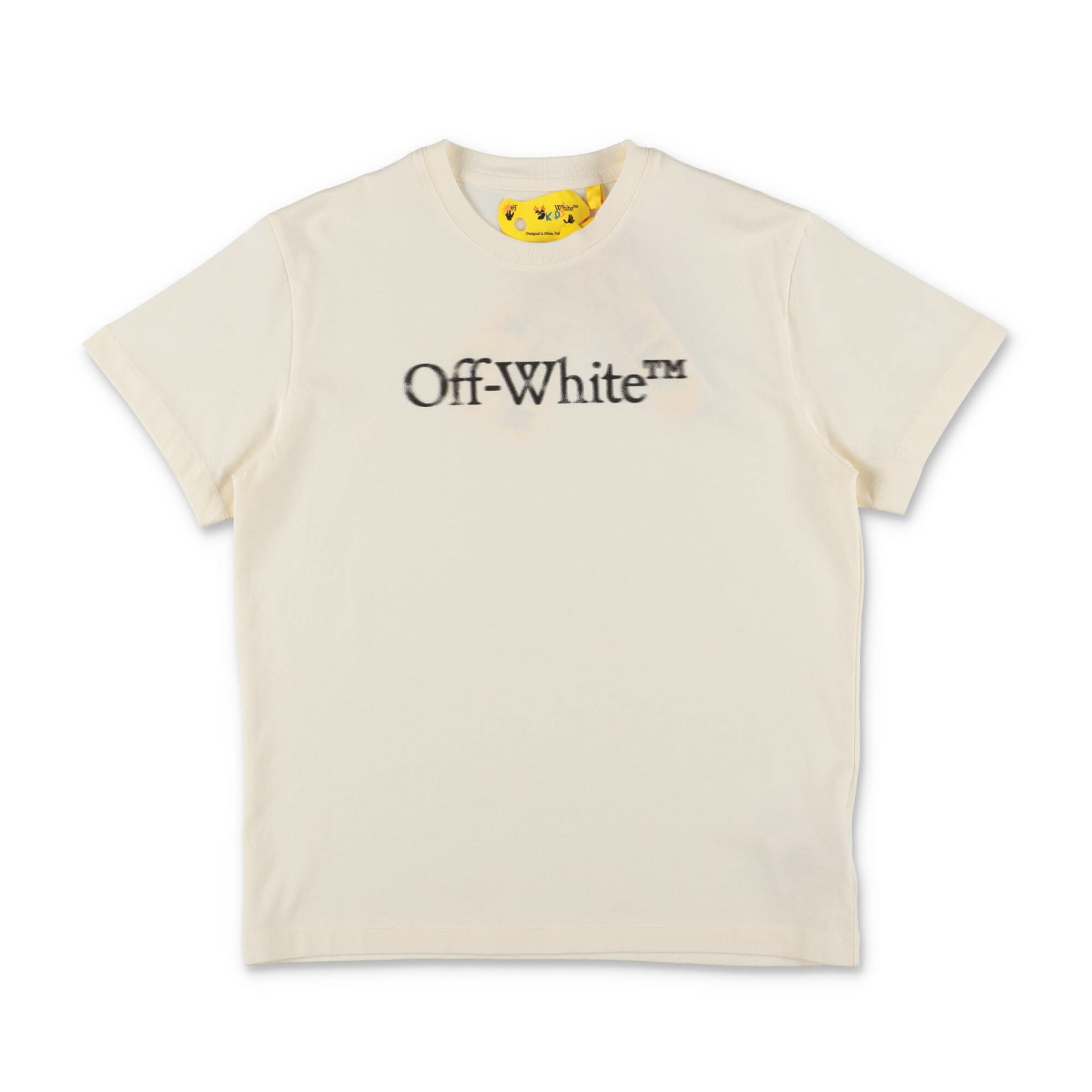 Off-white T-shirt Bianca In Jersey Di Cotone Bambino