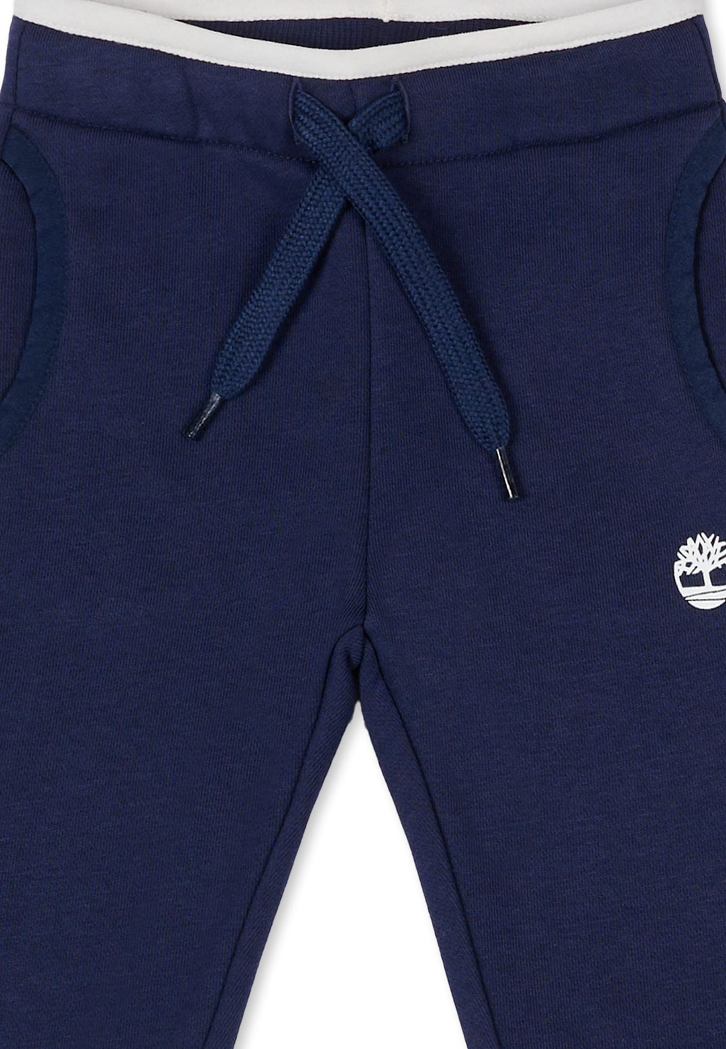 Timberland Blue Trouurs For Baby Boy With Logo In Blue