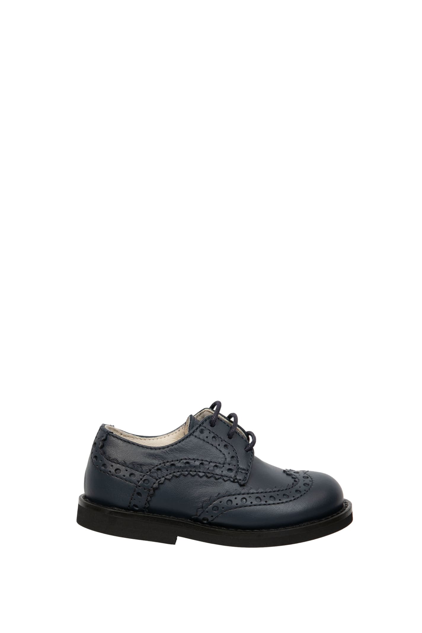 Andrea Montelpare Kids' Leather Shoes In Blue