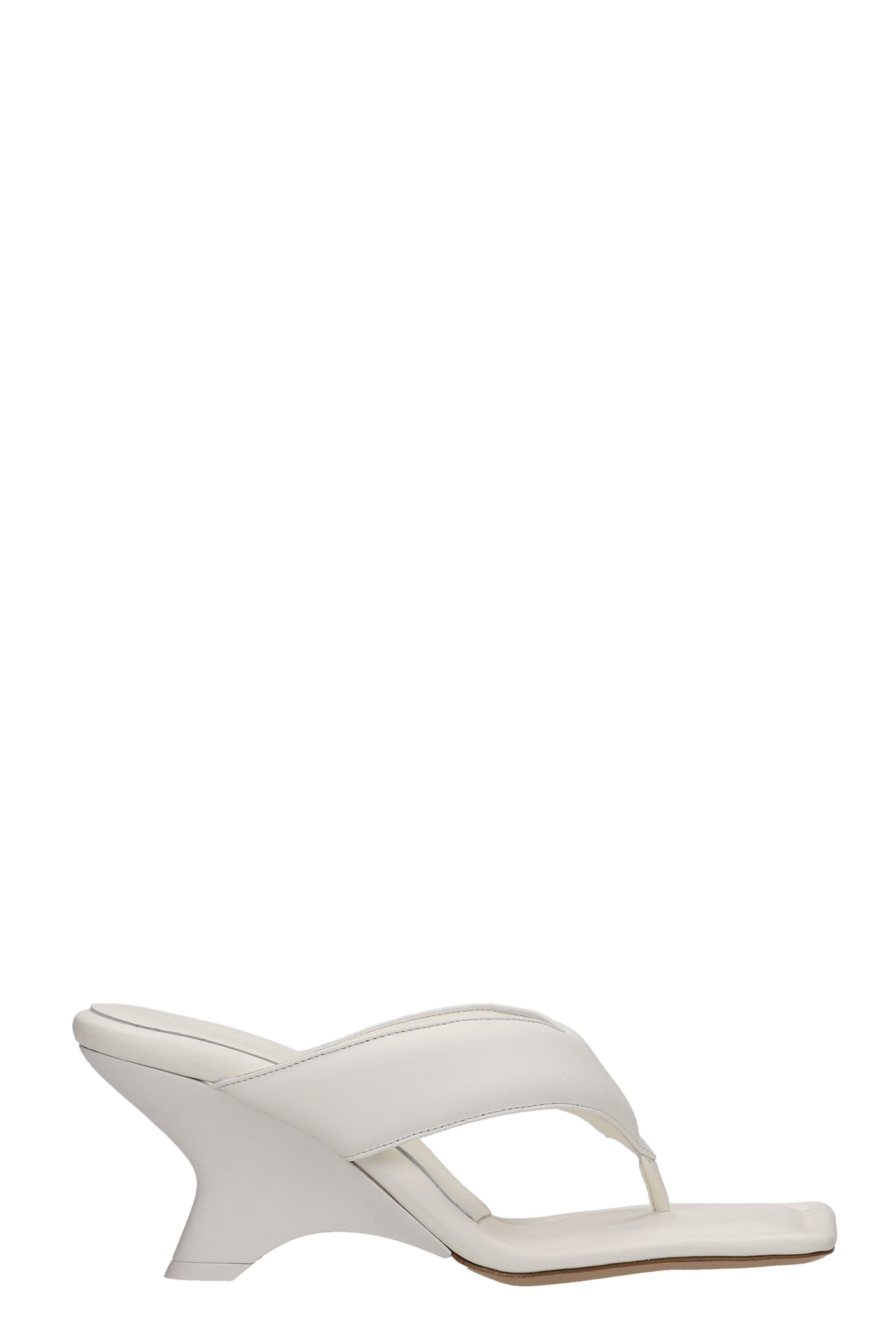 GIA BORGHINI Gia 6 Sandals In White Leather