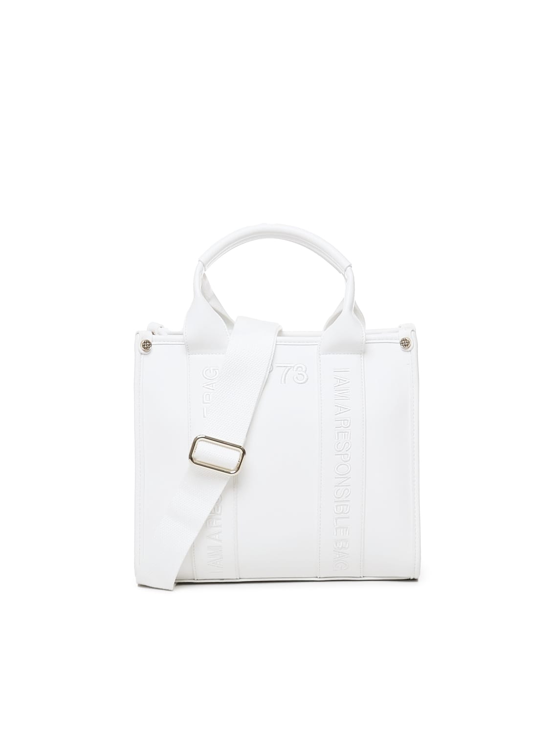 Shop V73 Shopping Bag Echo 73 In White