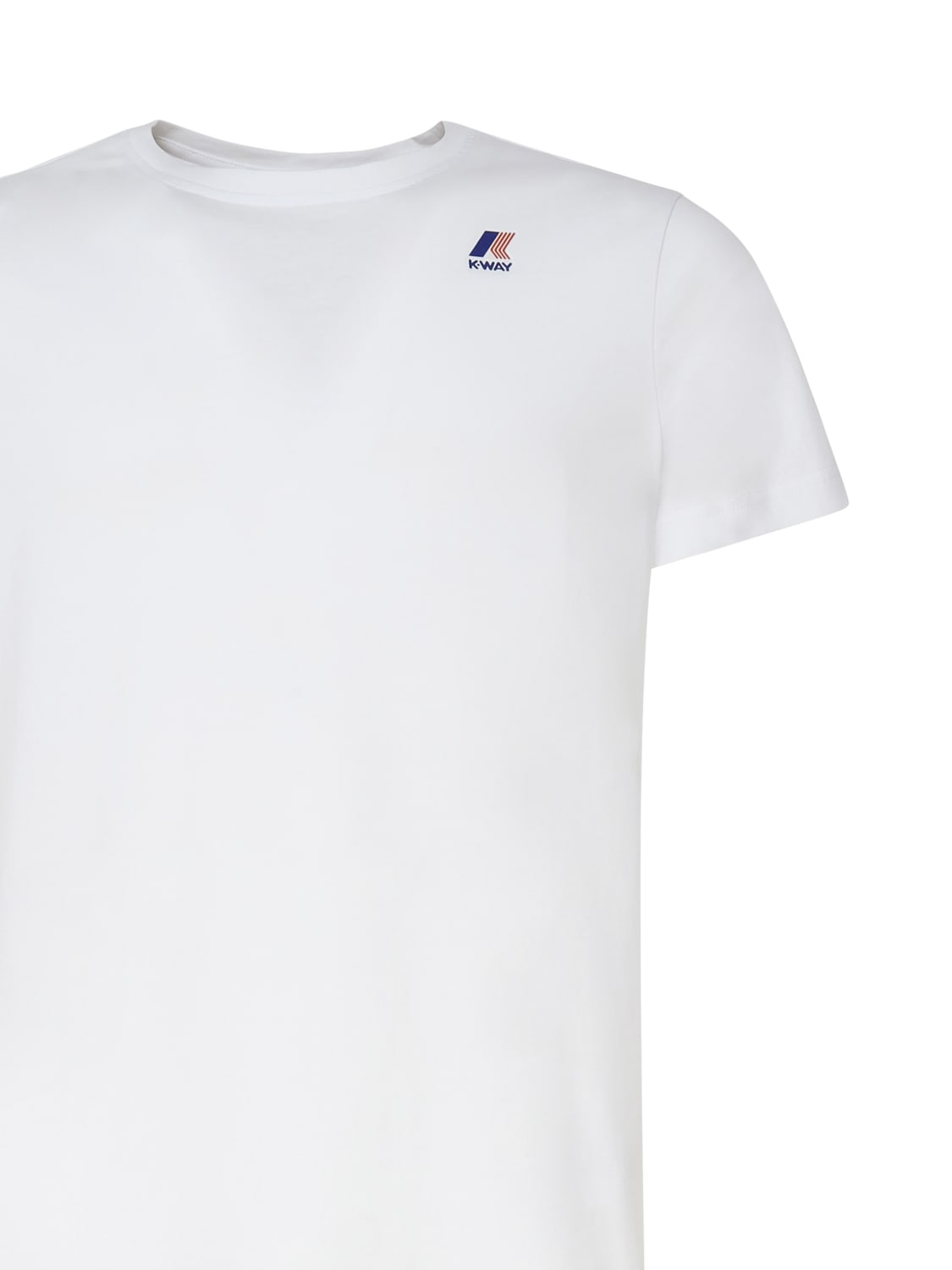 Shop K-way T-shirt Logo In Cotton In White