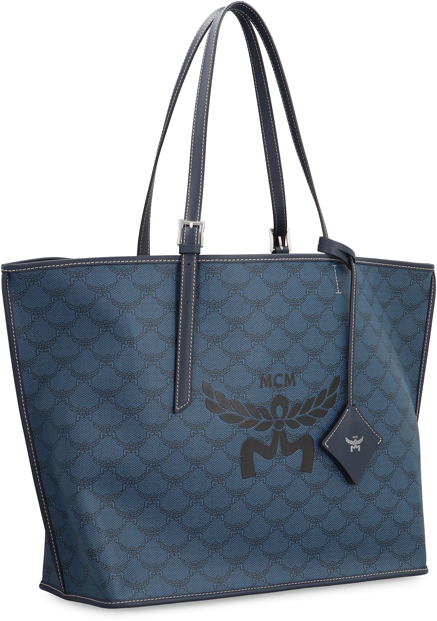 Shop Mcm Himmel Tote In Blue