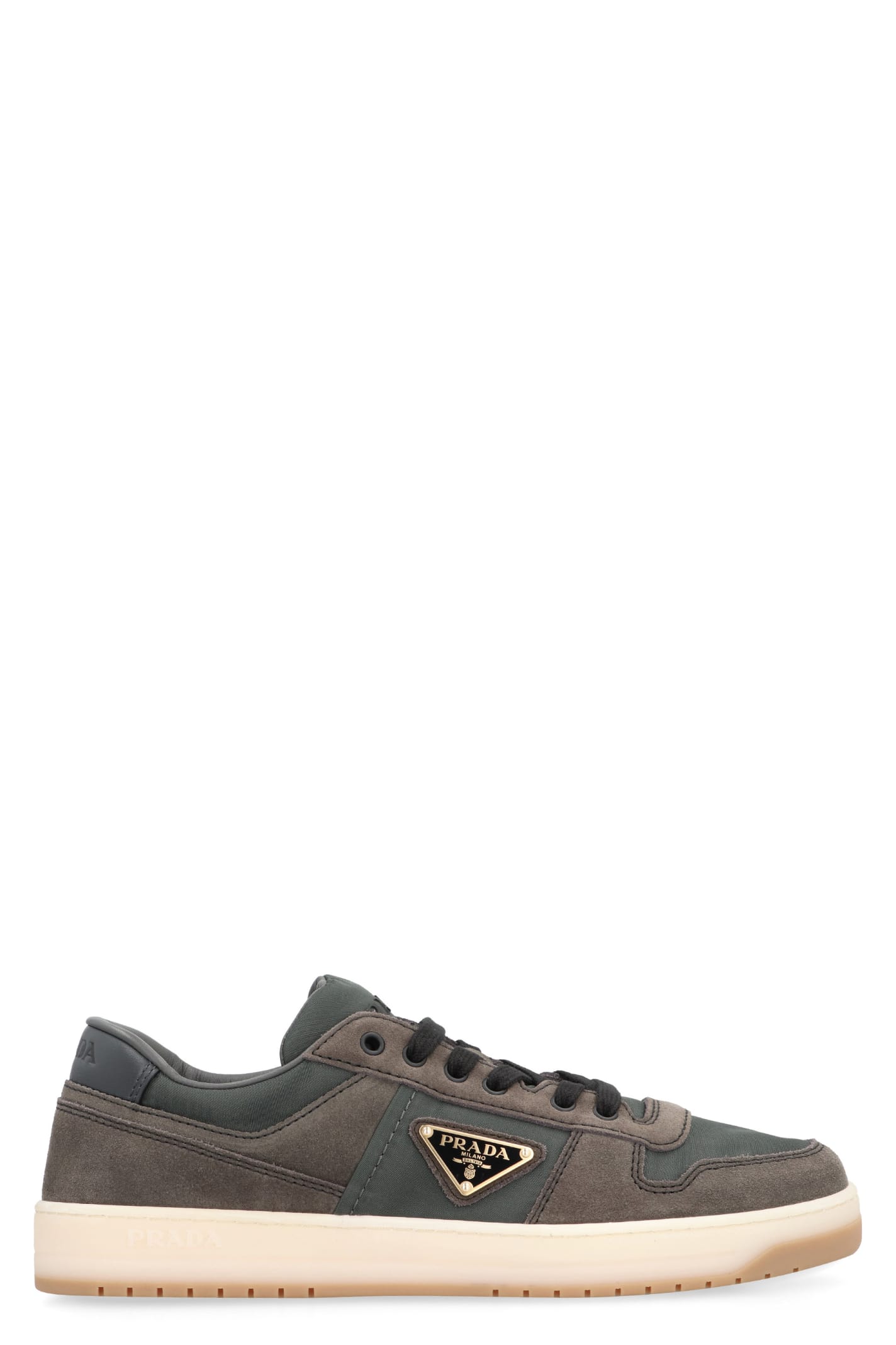 Shop Prada Downtown Re-nylon Low-top Sneakers In Green