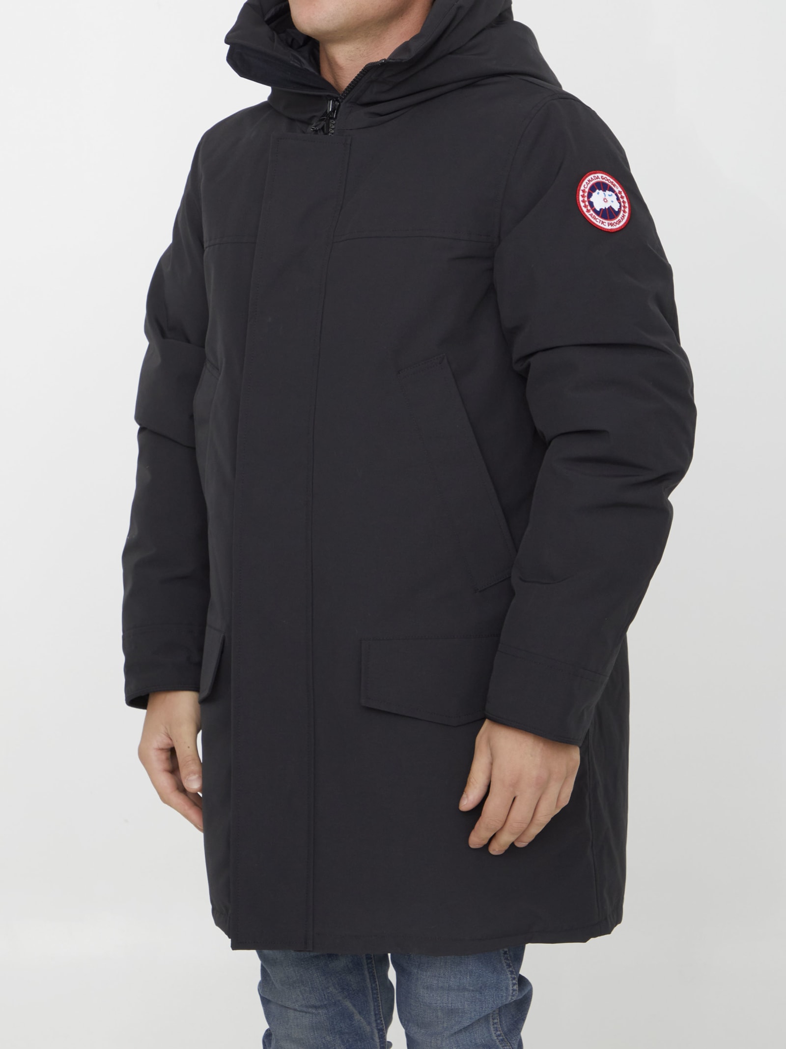 Shop Canada Goose Langford Parka In Black