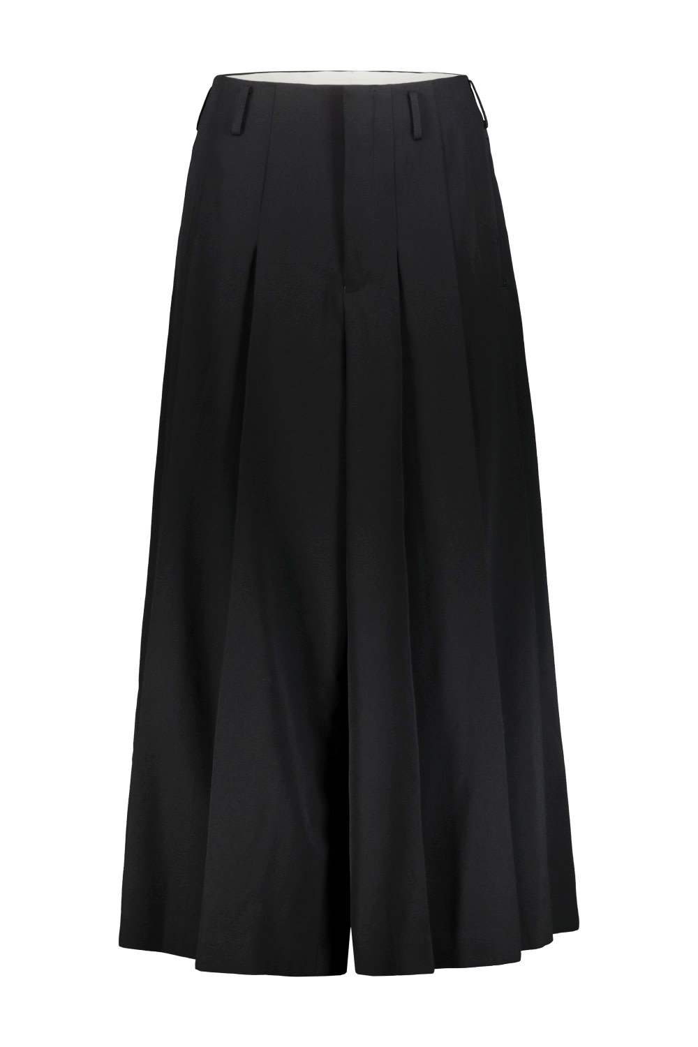 Comme Des Garçons Cropped Elasticated Trousers In Black