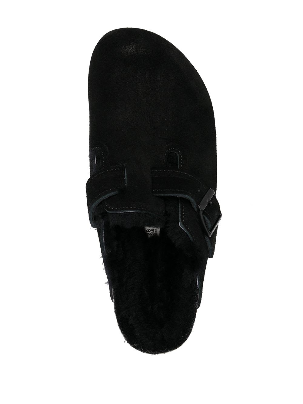 Birkenstock Boston Shearling Suede Slippers In Multi