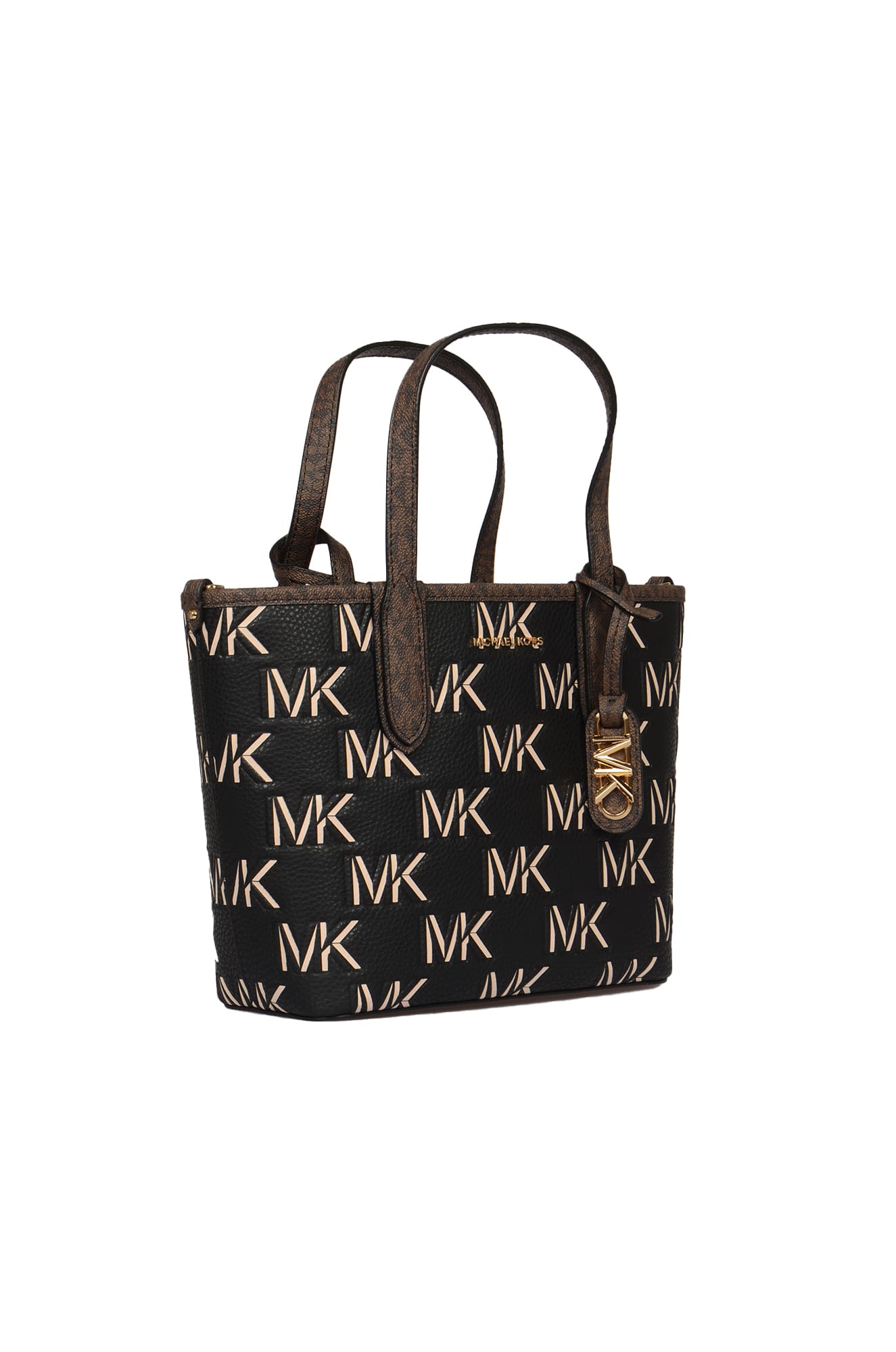 Shop Michael Kors Eliza Shoulder Bag In Brown Black