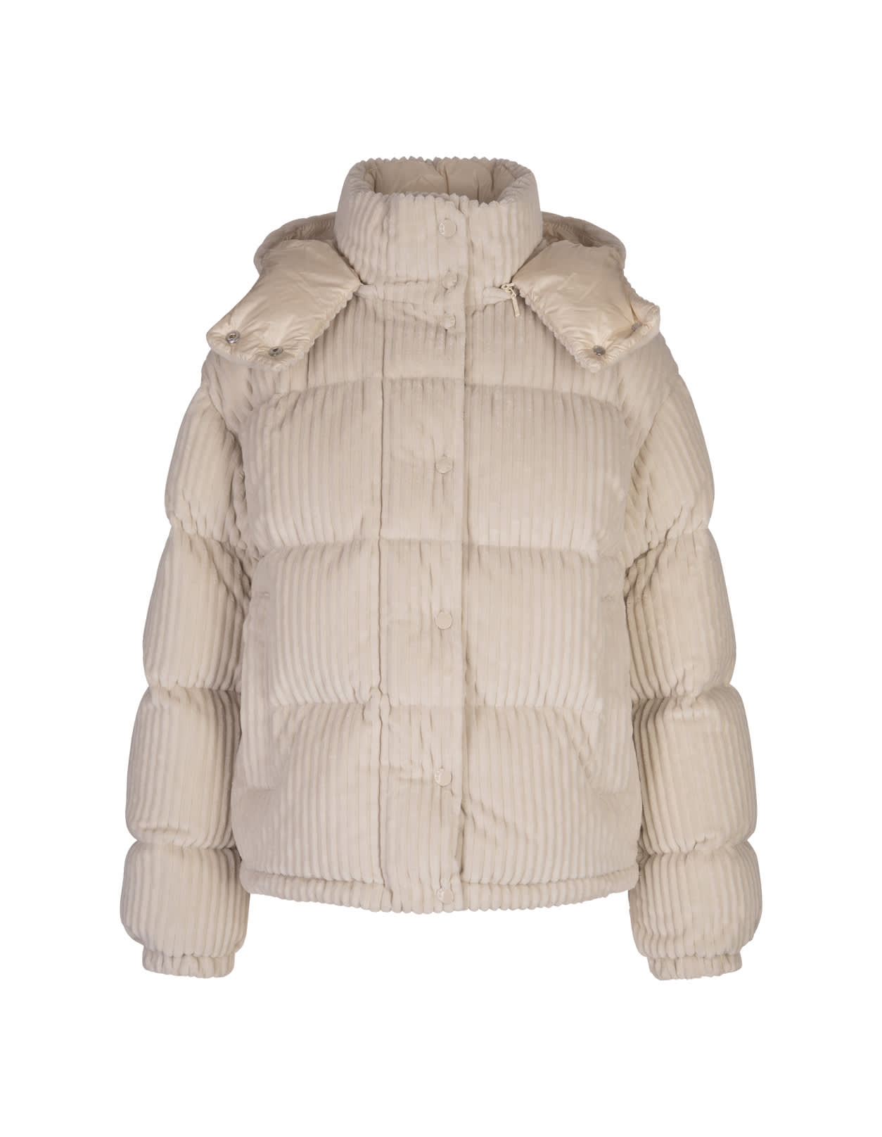 Shop Moncler Beige Daos Down Jacket In Brown