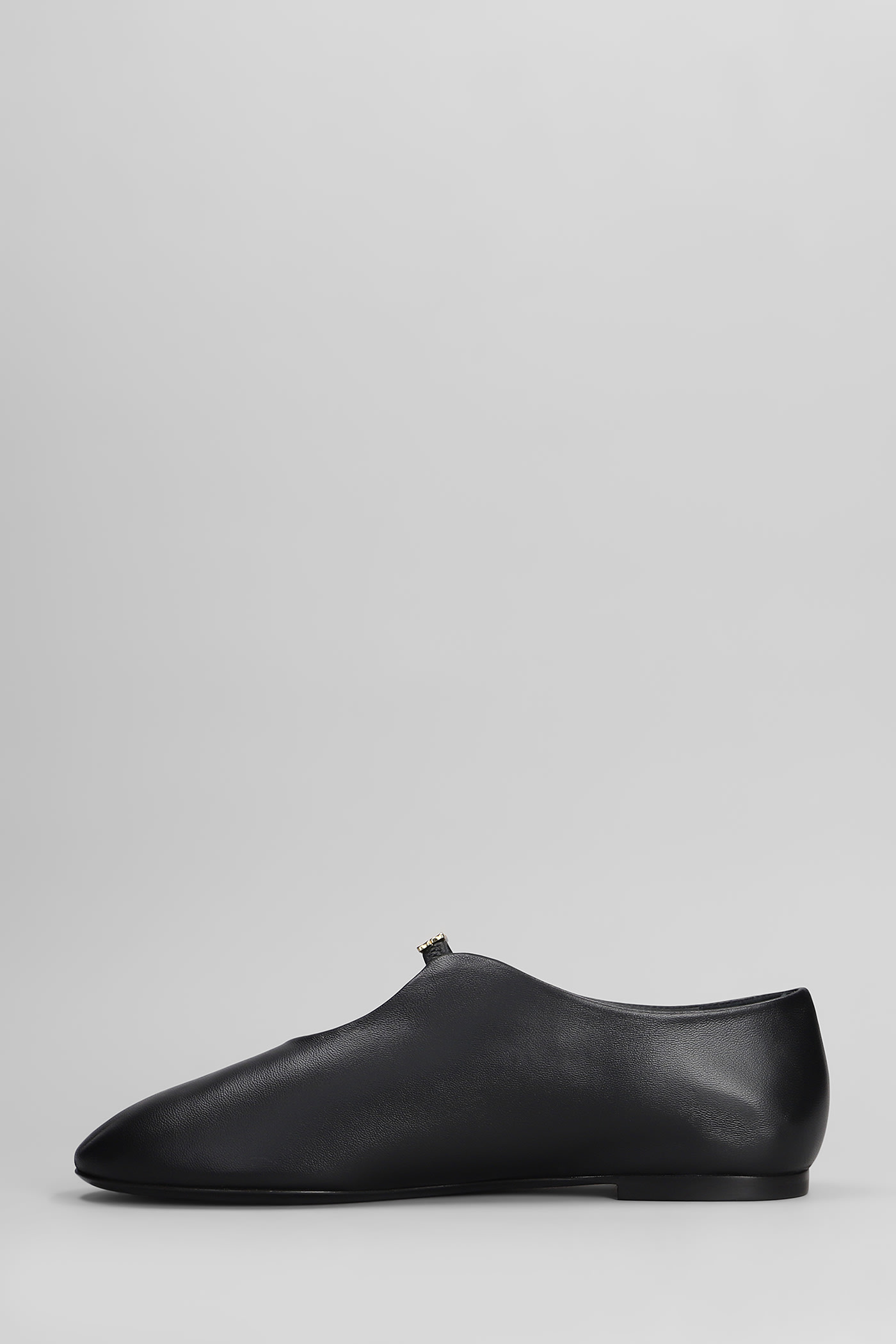 Givenchy 4g Liquid Nappa Leather Ballet Flats In Black