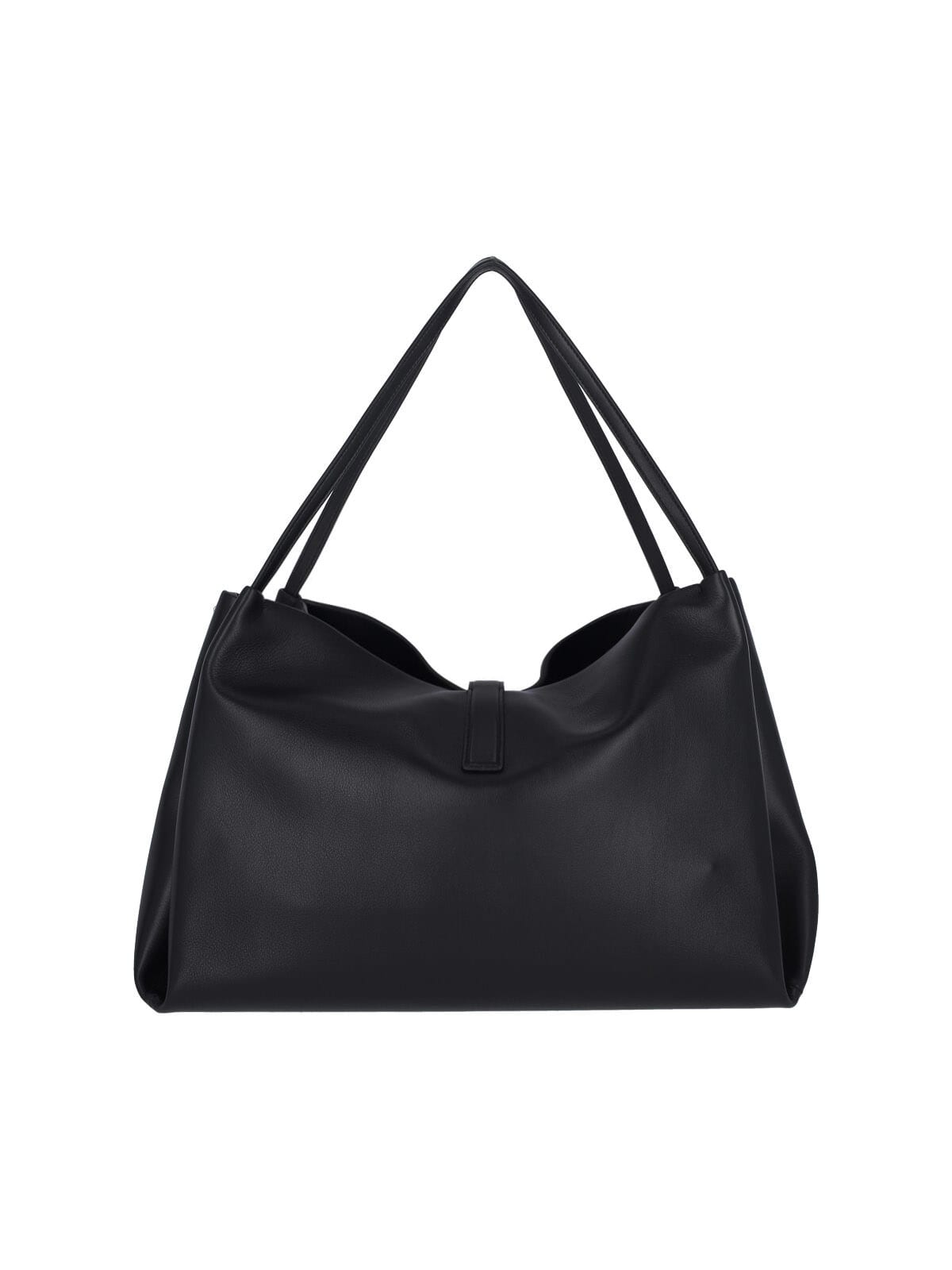 Shop Ferragamo Medium Tote Bag Gancini In Black