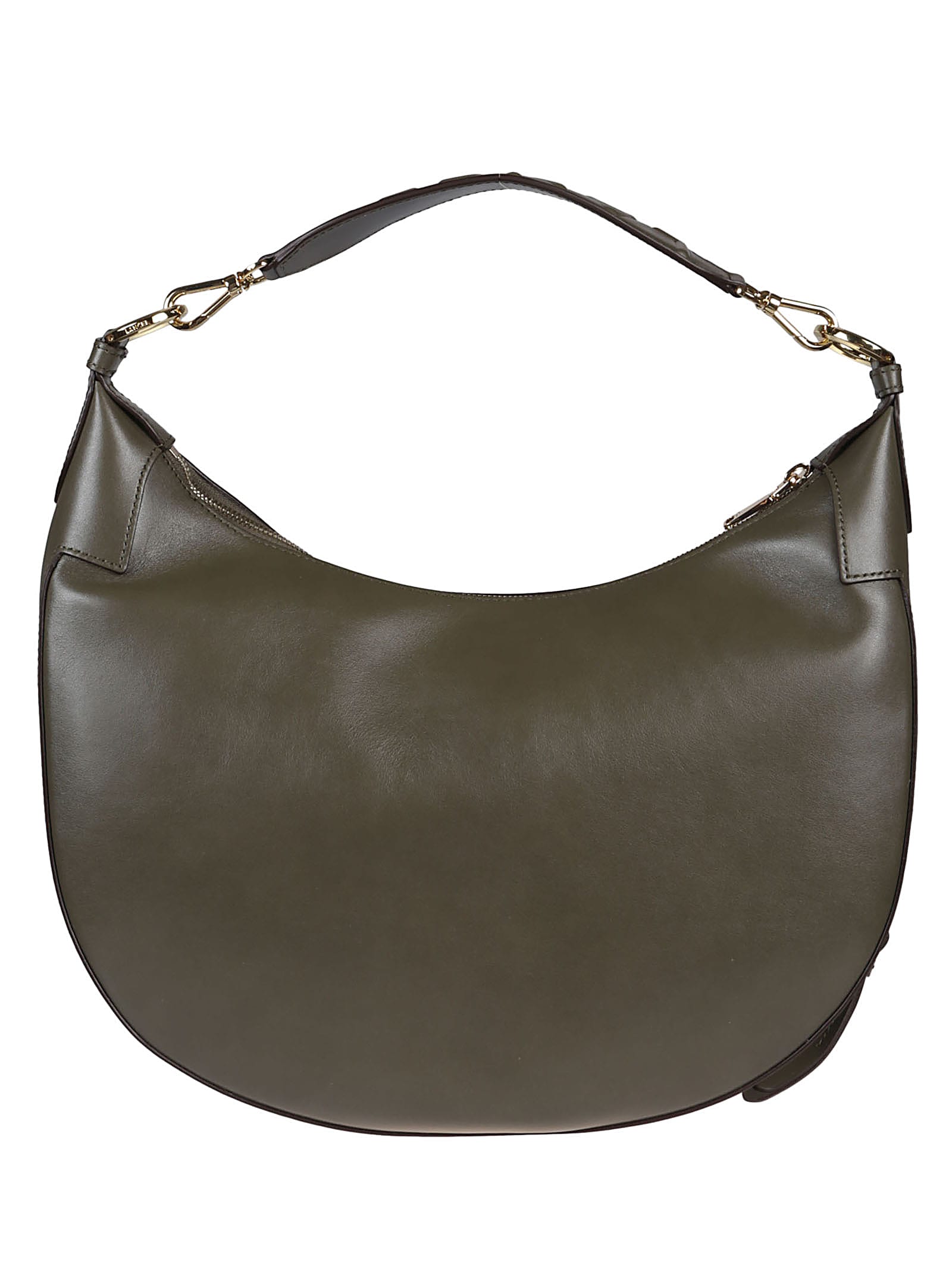 Shop Lancel Origami Medium Hobo Bag In Yy Dark Khaki