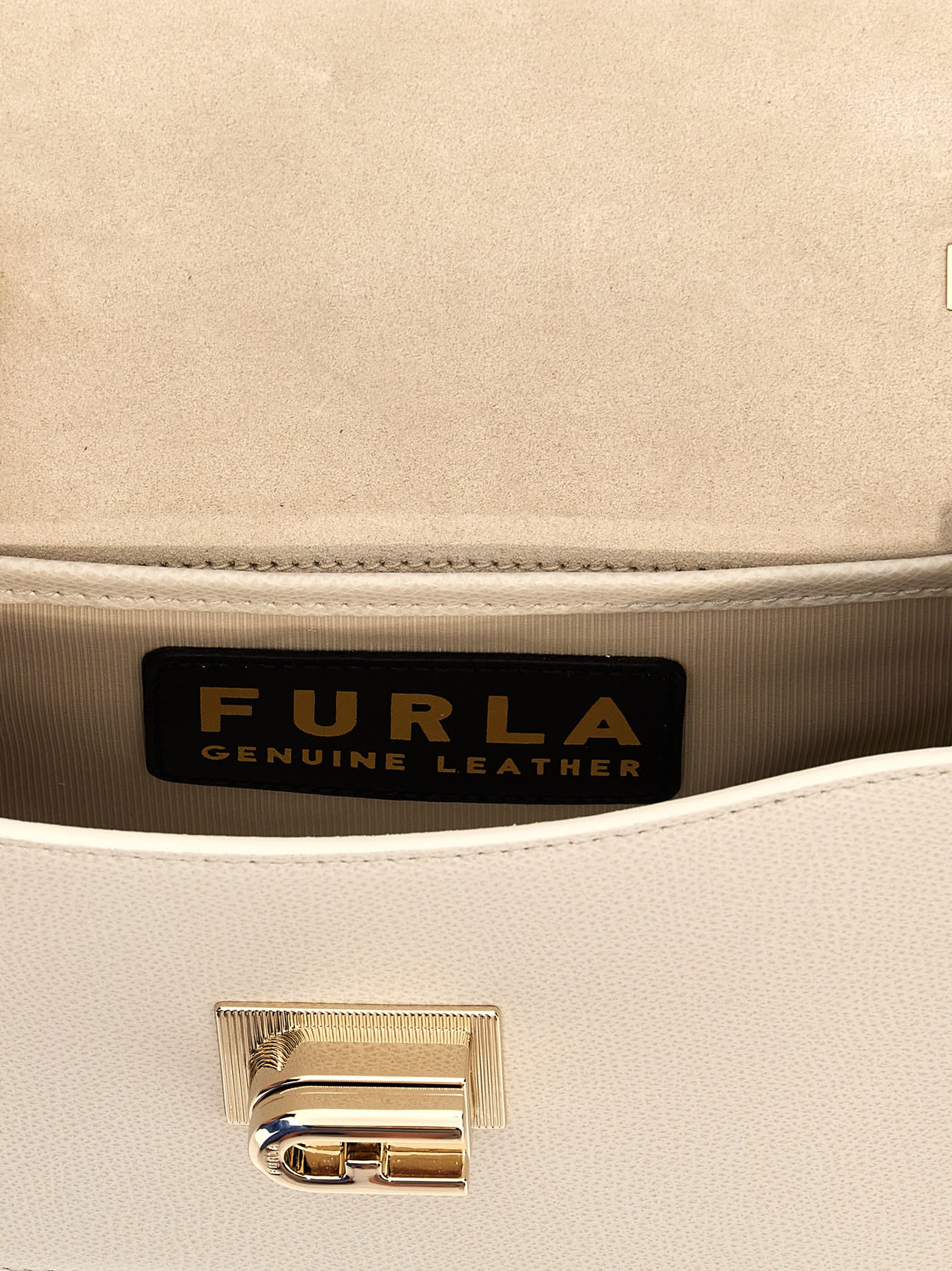 Shop Furla 1927 Mini Crossbody Bag In S Marshmallow