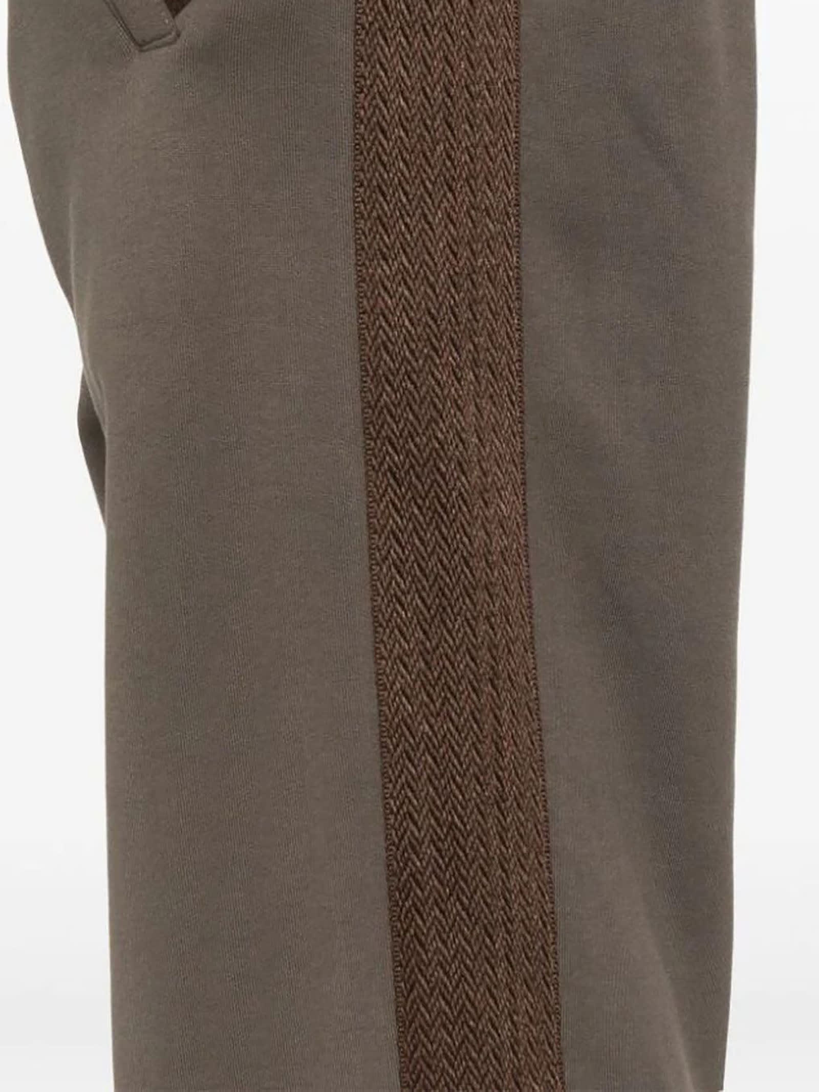 Shop Lanvin Trousers Brown