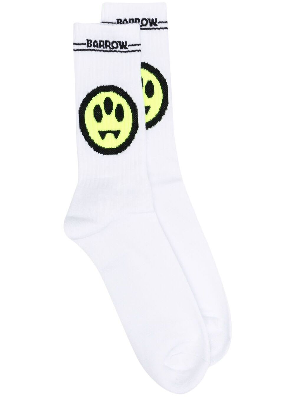 Click to view more detailed imagery on our partner's website Barrow White Cotton Socks With Logo