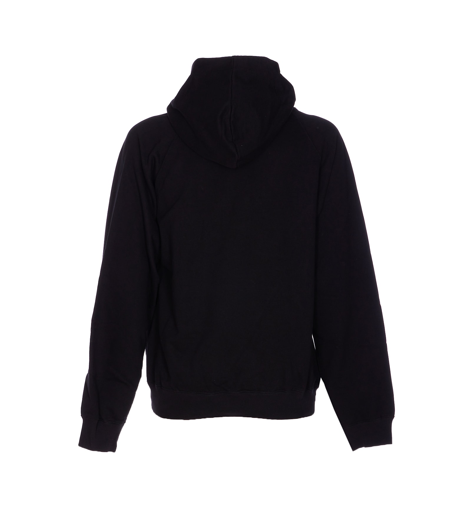 Alexander Mcqueen Hoodie With Drawstring Hood And Kangaroo Pocket In Black