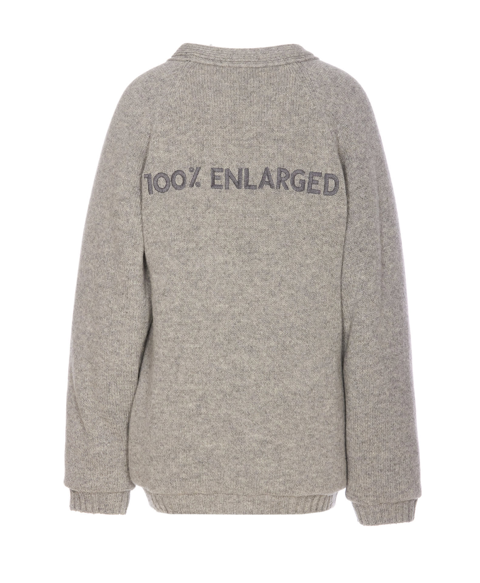 Shop Moschino Shetland Cardigan In Grey