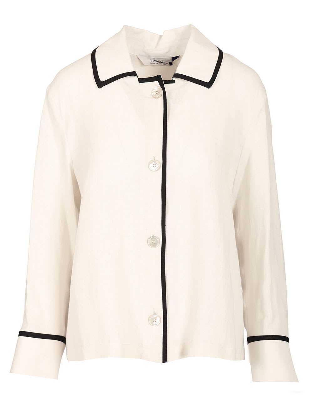 's Max Mara Linen Shirt Shirts White In Neutral