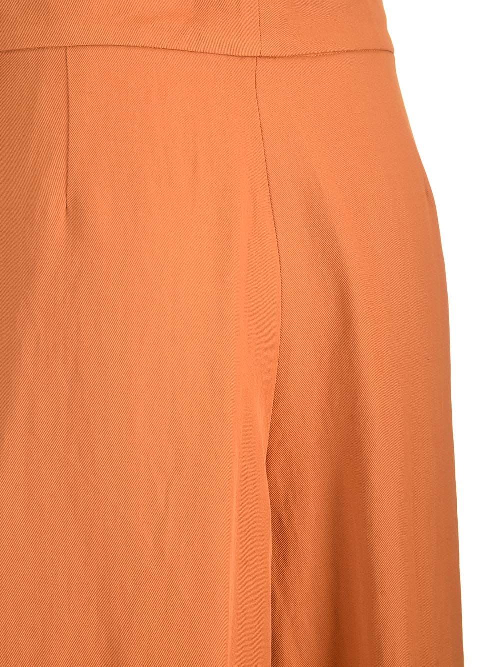 Shop Dries Van Noten Wool Blend Trousers In Orange