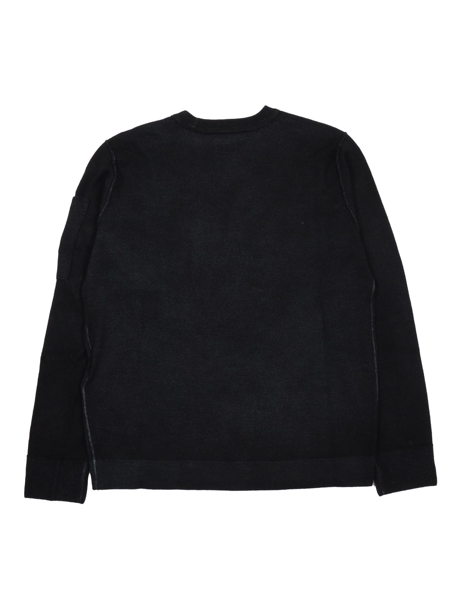 C.p. Company Undersixteen Crewneck Sweater In Black