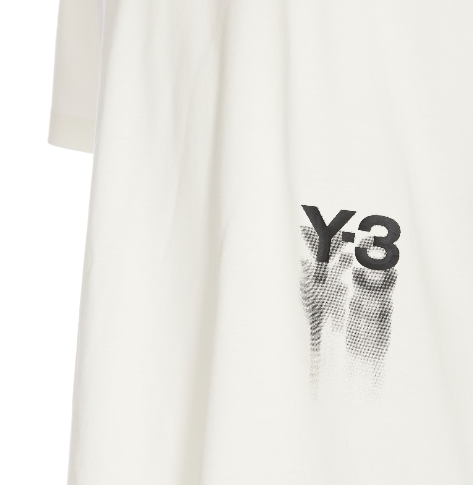 Shop Y-3 Gfx Logo T-shirt In Owhite