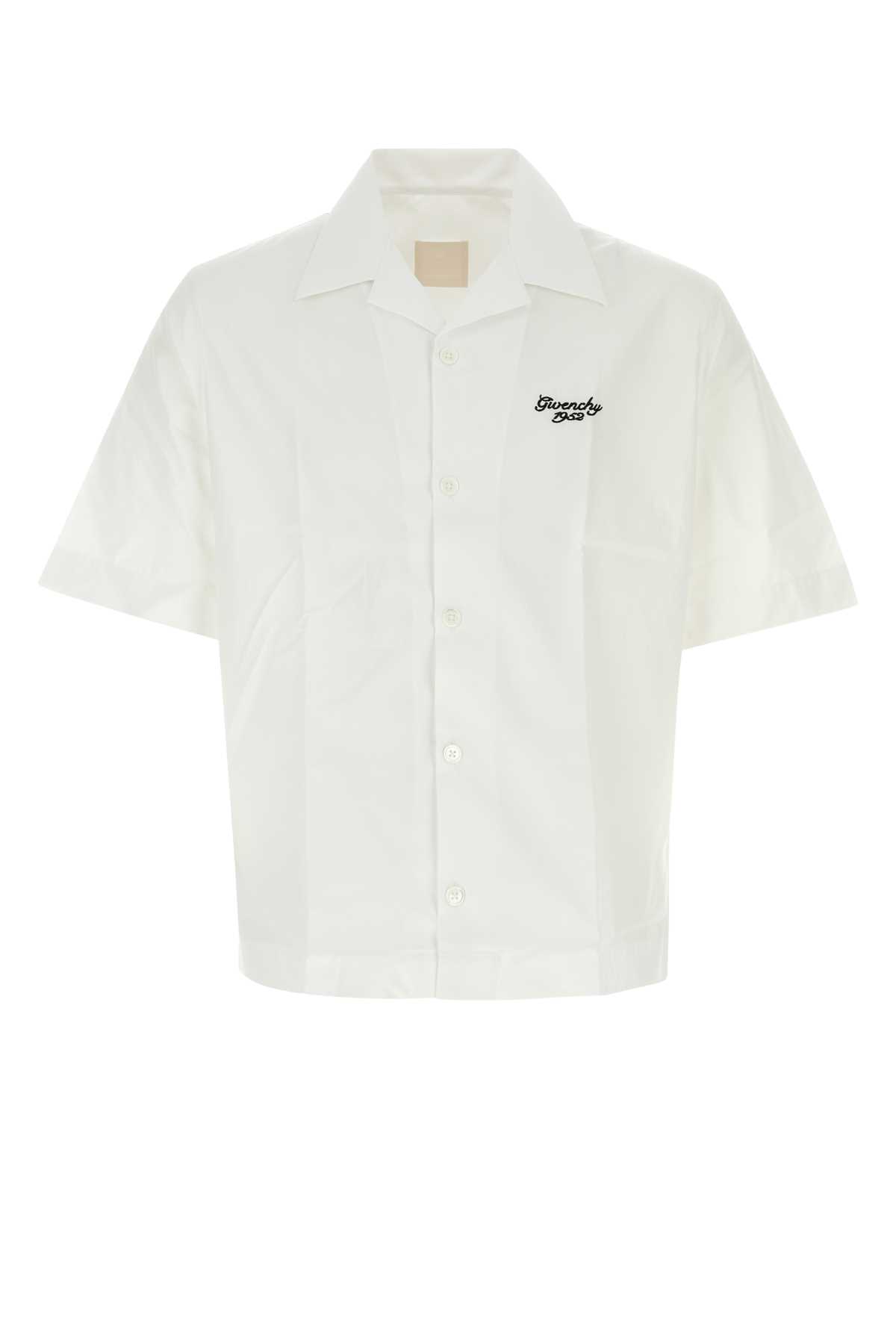 Shop Givenchy White Poplin Shirt