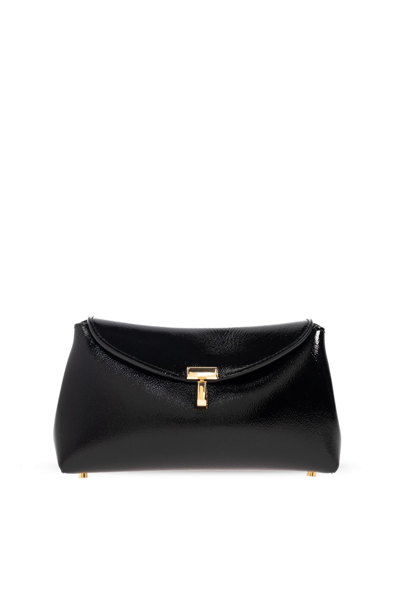 Totême Toteme T-lock Mini Clutch In Black