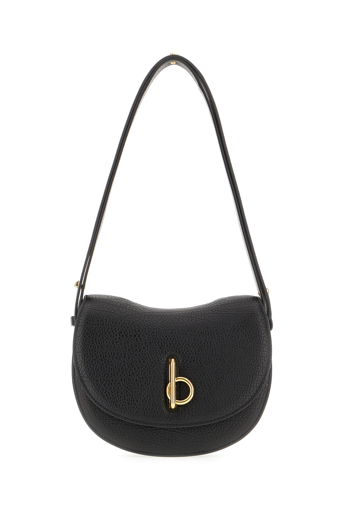 Burberry Black Leather Medium Rocking Horse Shoulder Bag