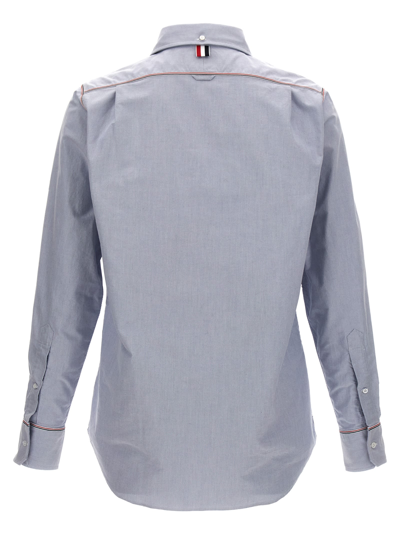 Shop Thom Browne Rwb Shirt In Light Blue