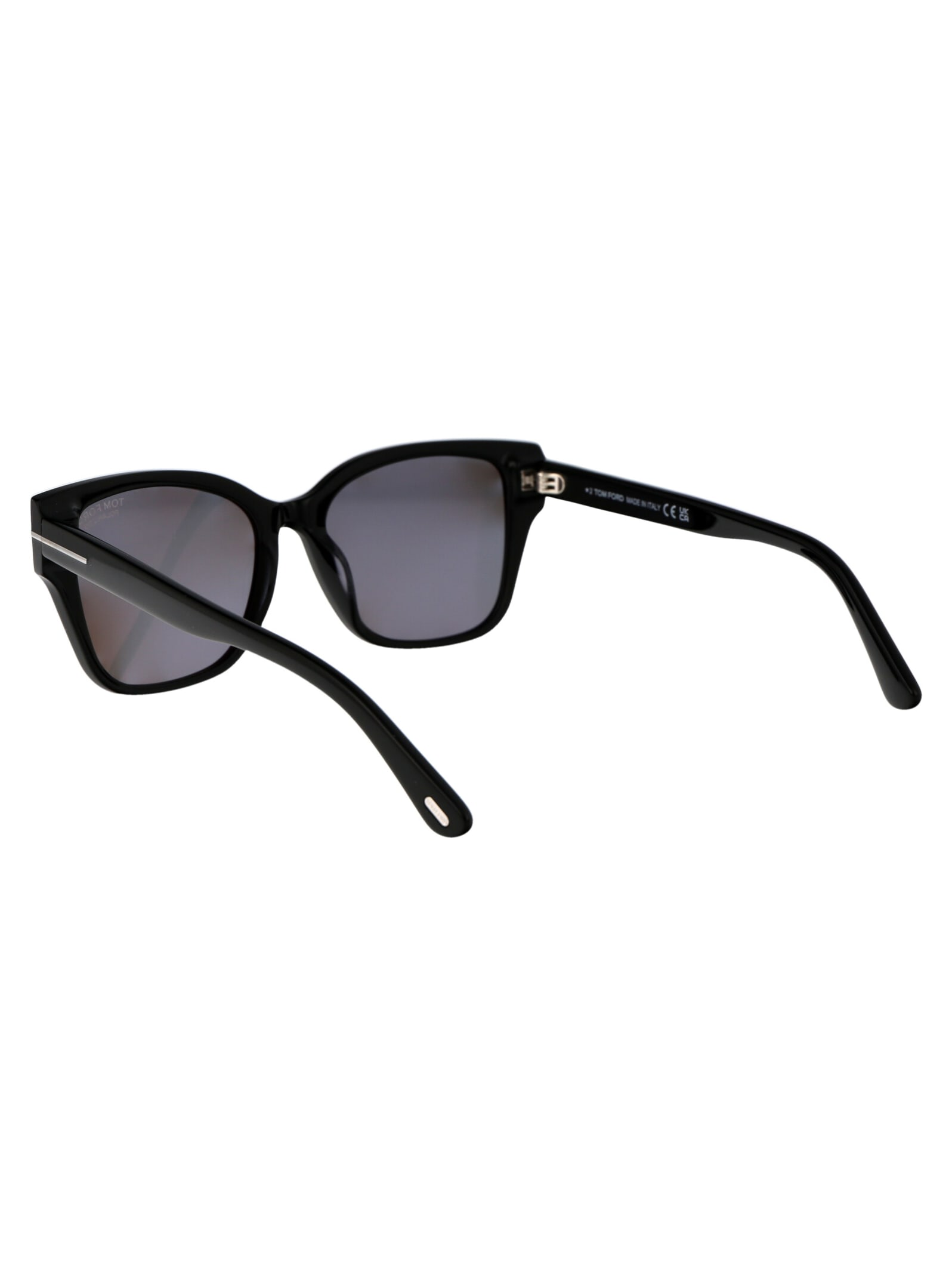 Shop Tom Ford Elsa Sunglasses In 01d Nero Lucido / Fumo Polar