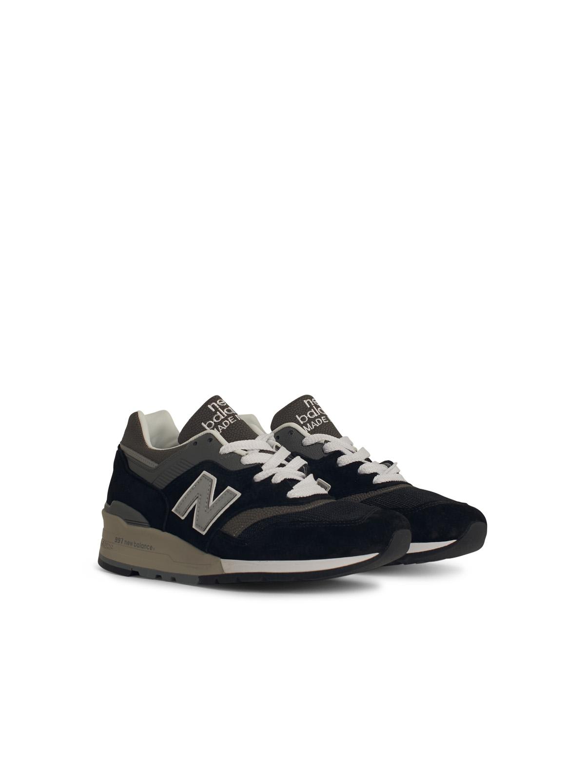 New Balance Suede Blend Sneakers Featuring Mesh Panels