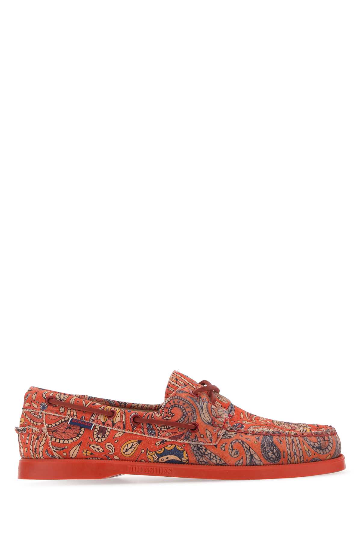 Printed Suede Docksides Loafers