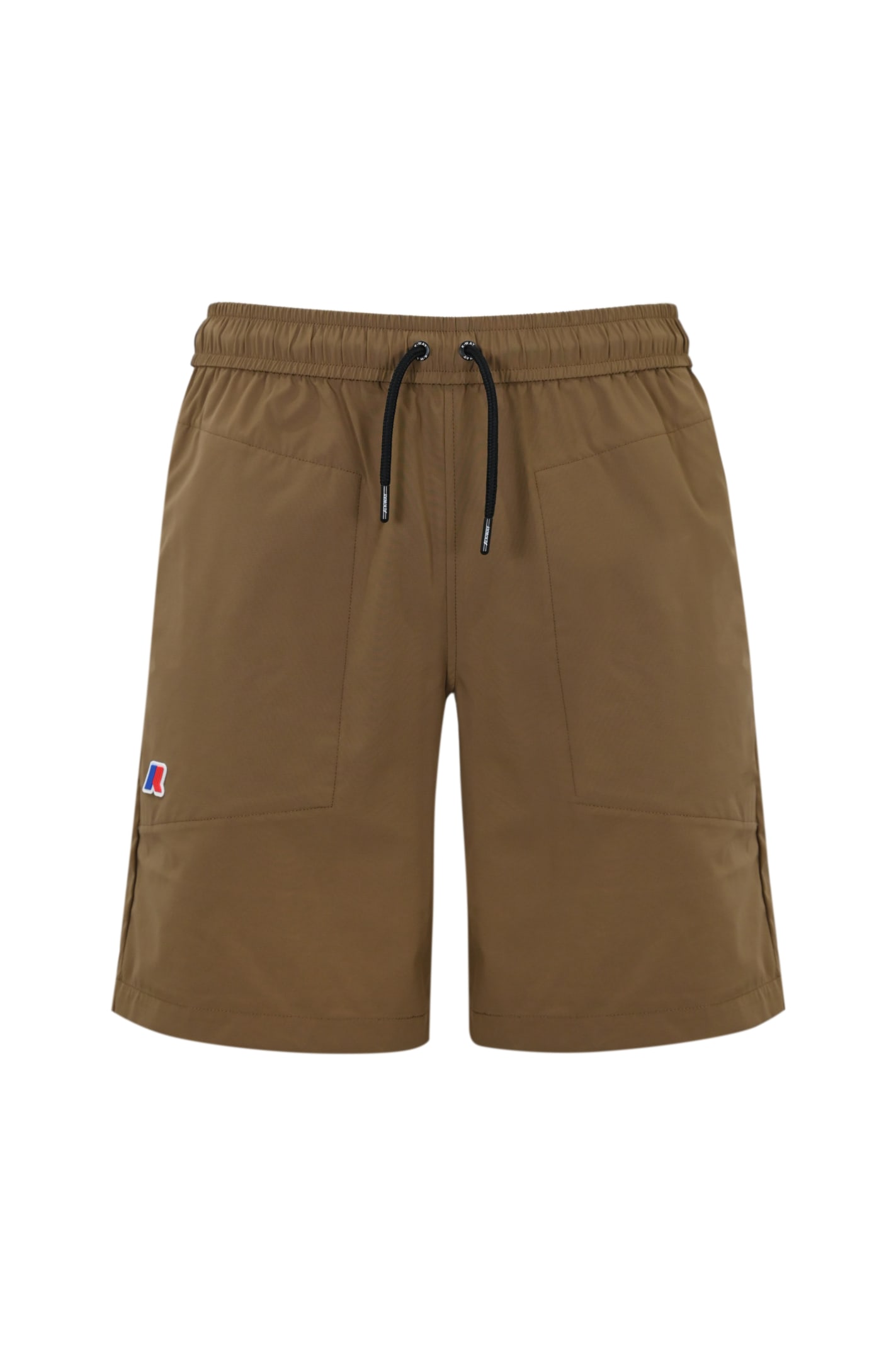 K-way Nesty Travel Nylon Shorts In Brown Corda