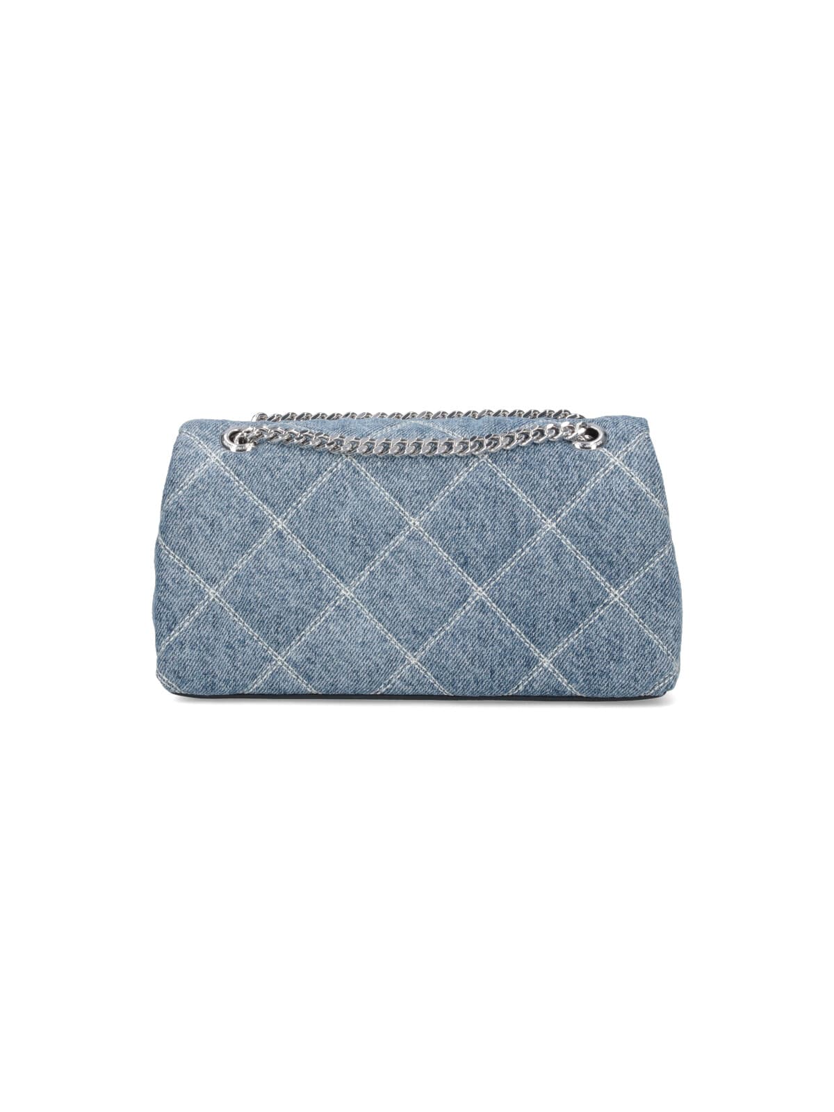 Marc Jacobs The Quilted Dual Chain Denim Crossbody Bag