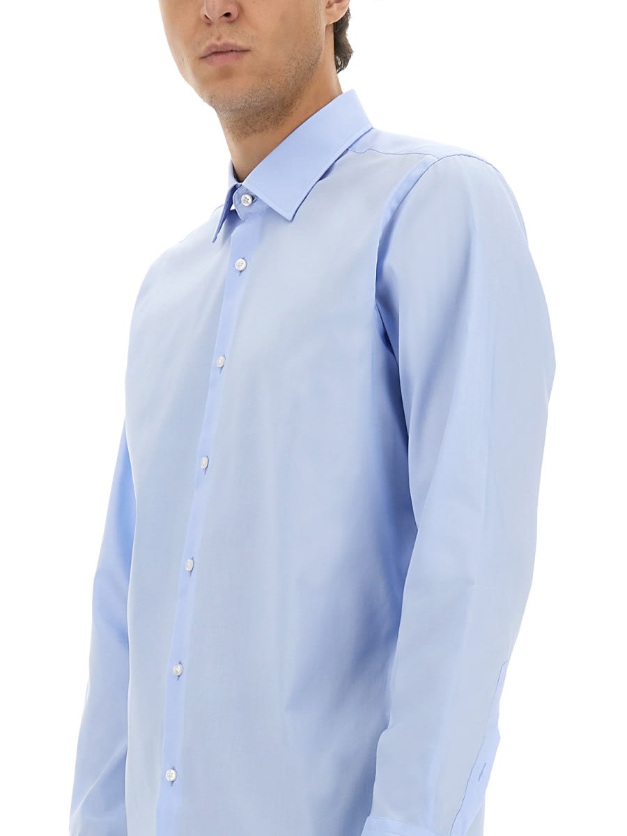 Hugo Boss Boss Poplin Shirt In Blue