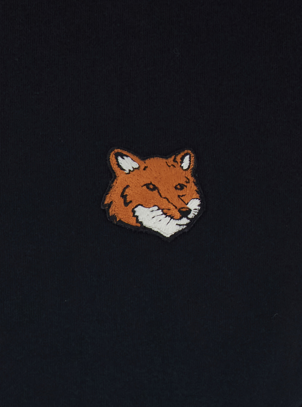 Maison Kitsuné Fox Head Regular Tee-shirt In Black