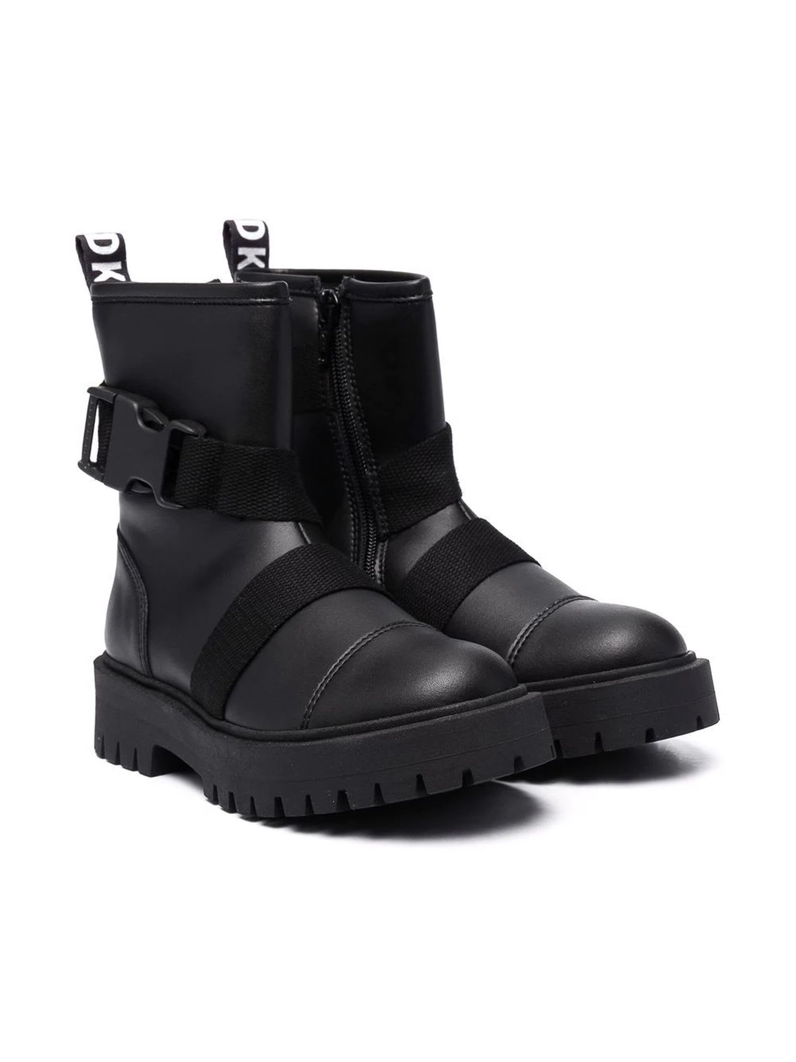 DKNY Black Chunky Boots