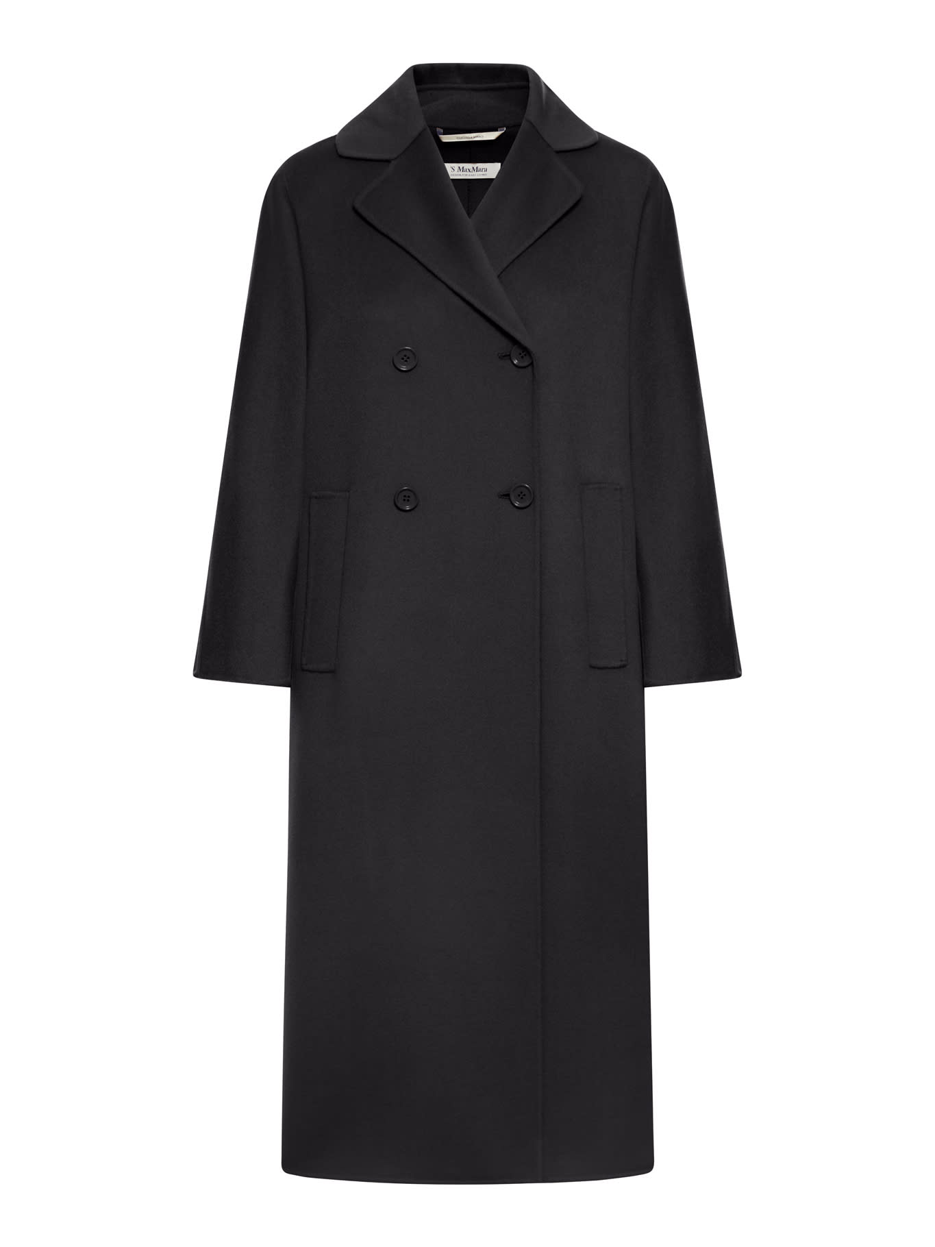 Shop 's Max Mara Capi Double Breasted Oversize Coat In Black