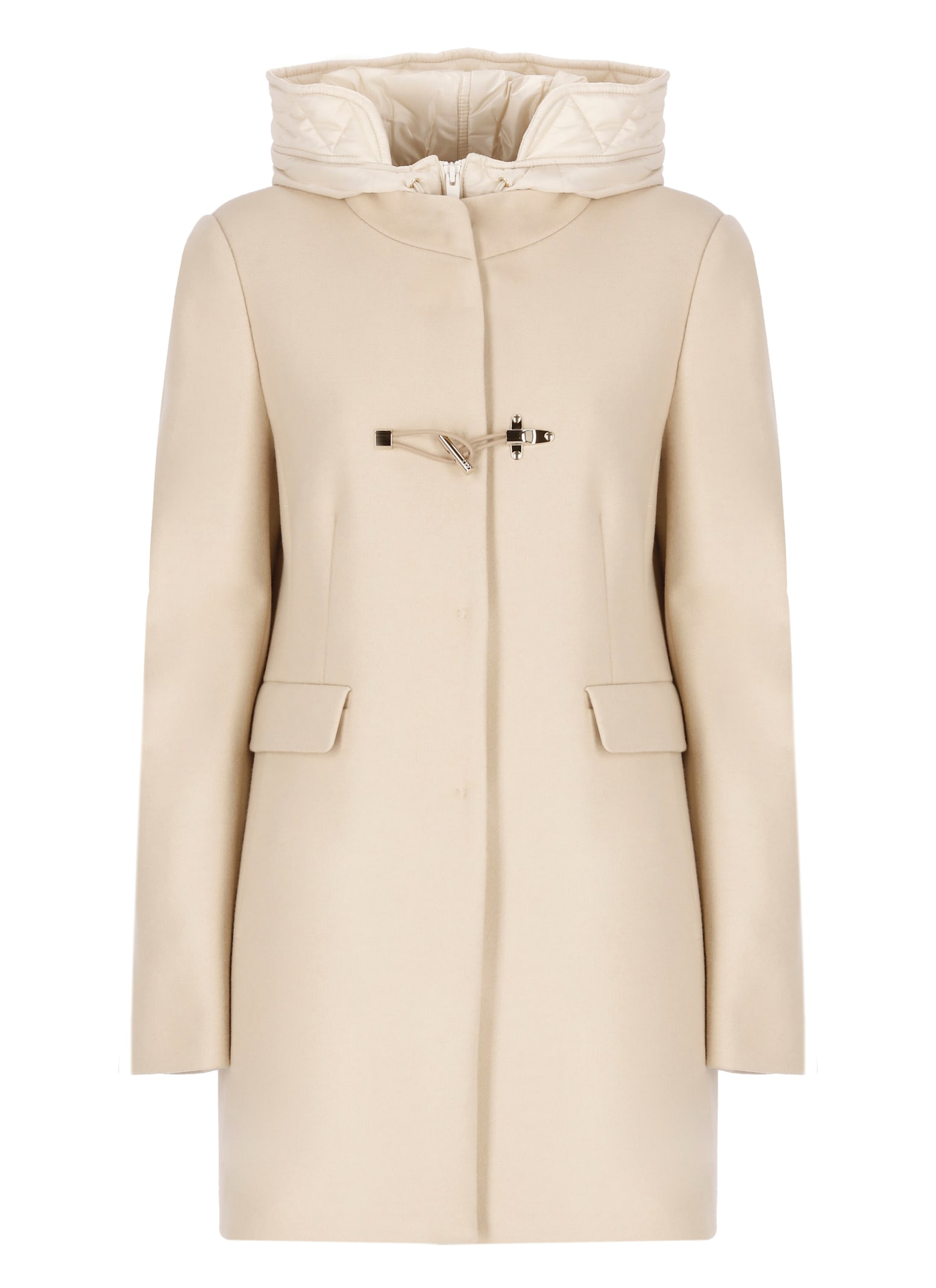 Shop Fay Toggle Coat In Beige