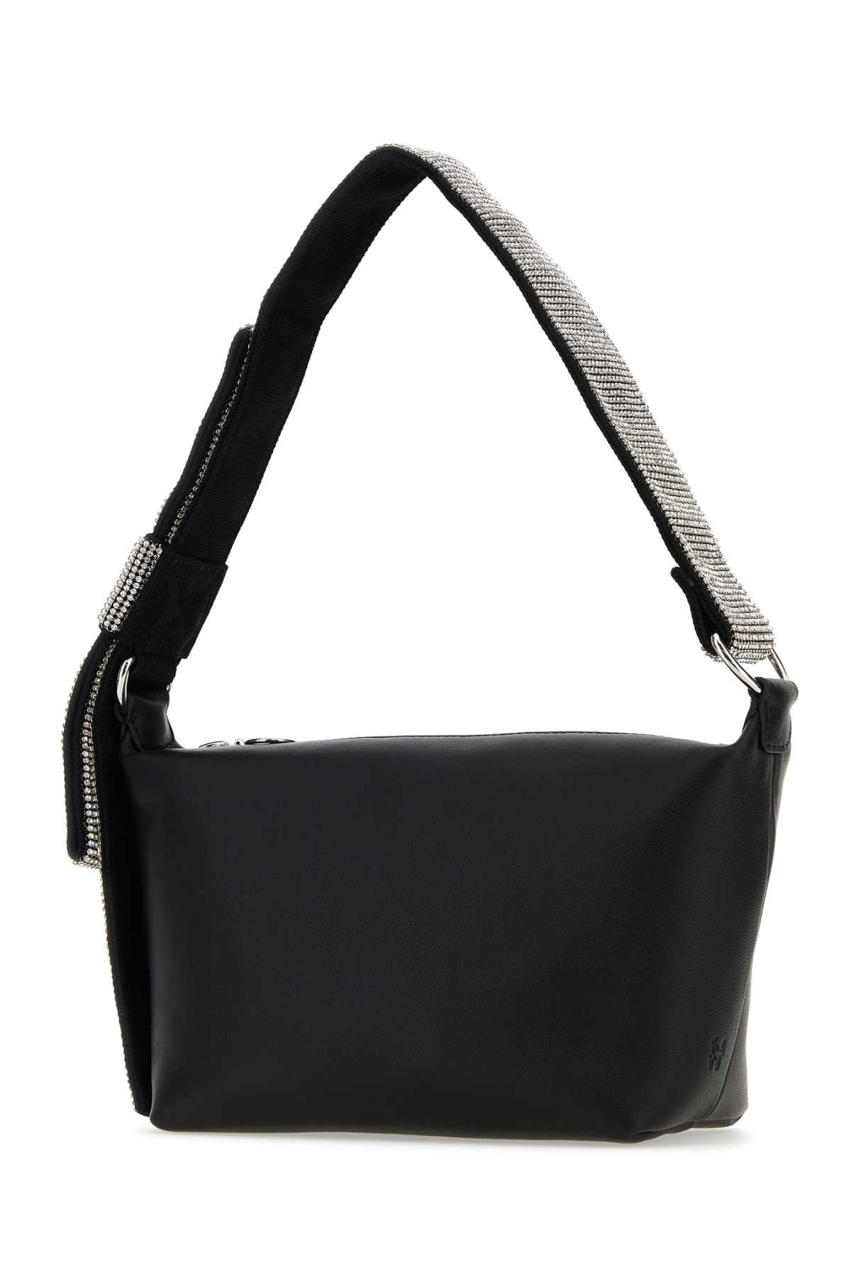Shop Kara Black Nappa Leather Shoulder Bag In Blackwhite